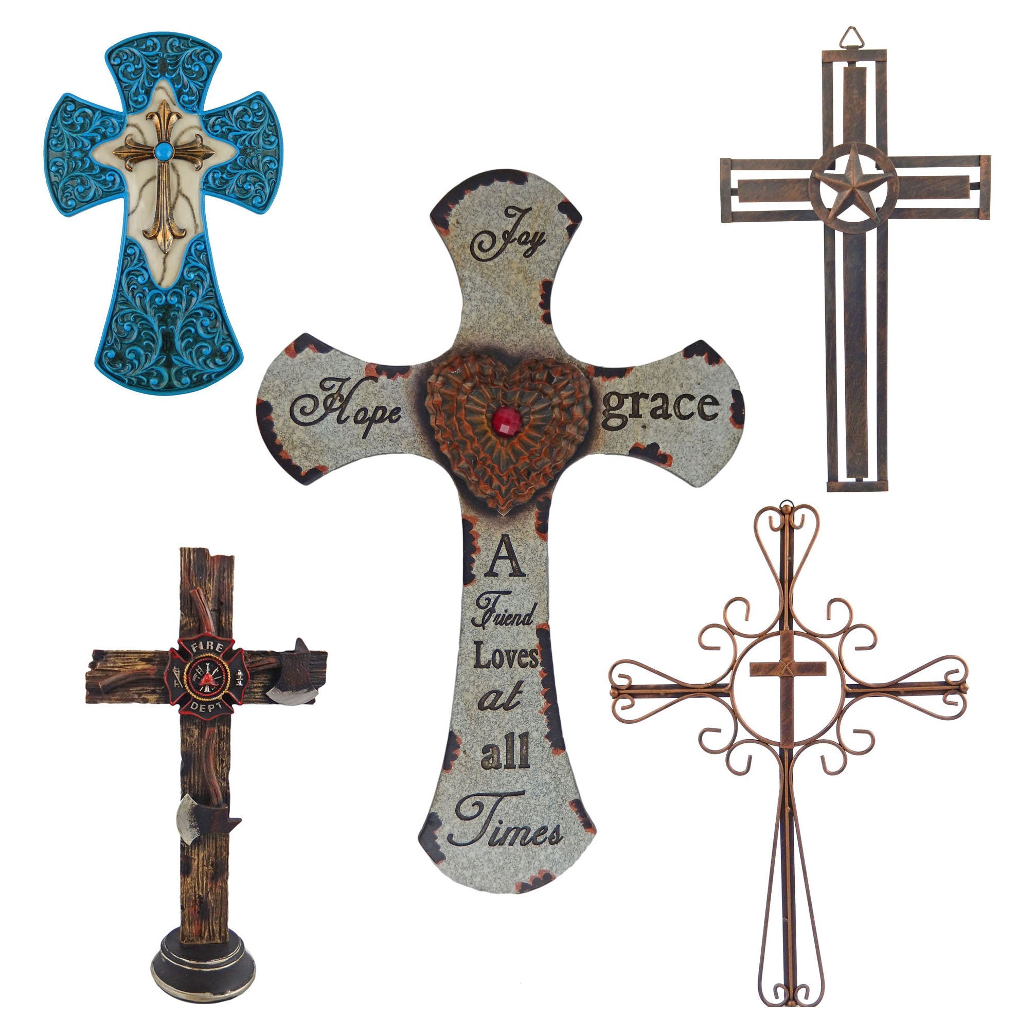 Wall Crosses & Pedestal Crosses – Texas Home Decor