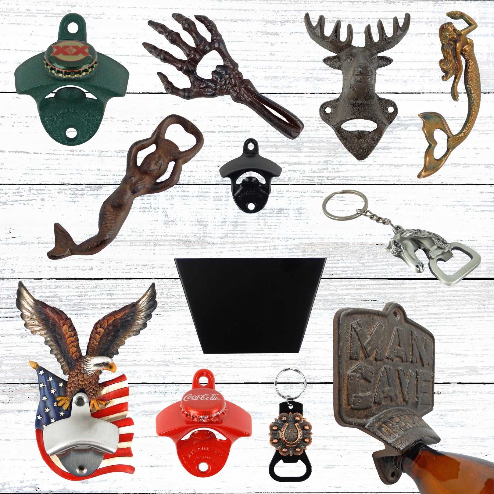 Budweiser Cast Iron Wall-Mounted Bottle Opener | Bottle Openers Budweiser Cast Iron Wall-Mounted Bottle Opener | Bottle Openers