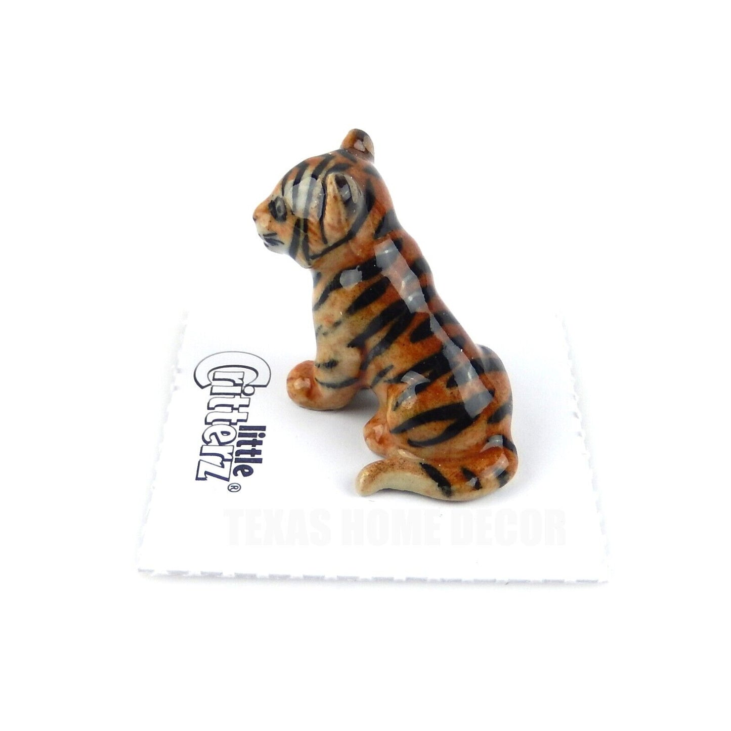 Little Critterz Miniature Collector Siberian Tiger Cub "Hope" Porcelain Figurine