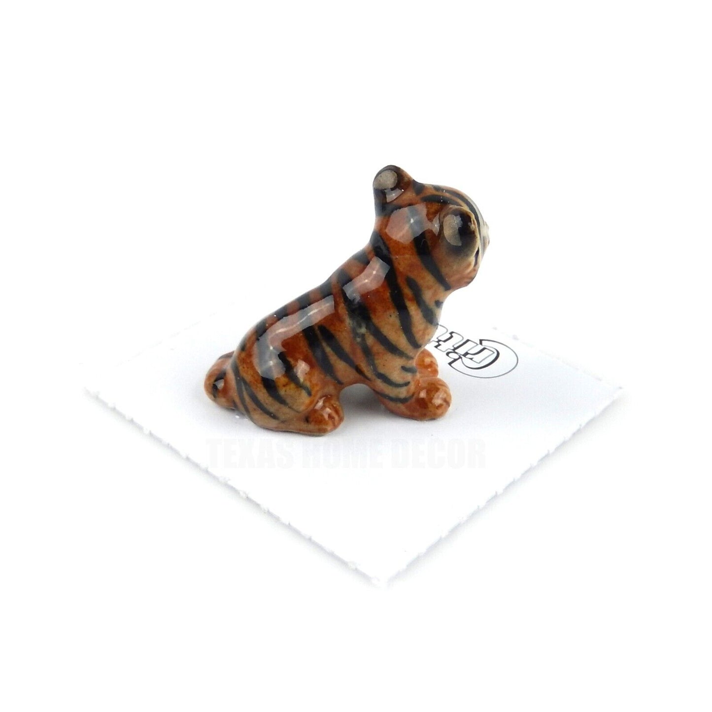 Little Critterz Miniature Collector Siberian Tiger Cub "Hope" Porcelain Figurine
