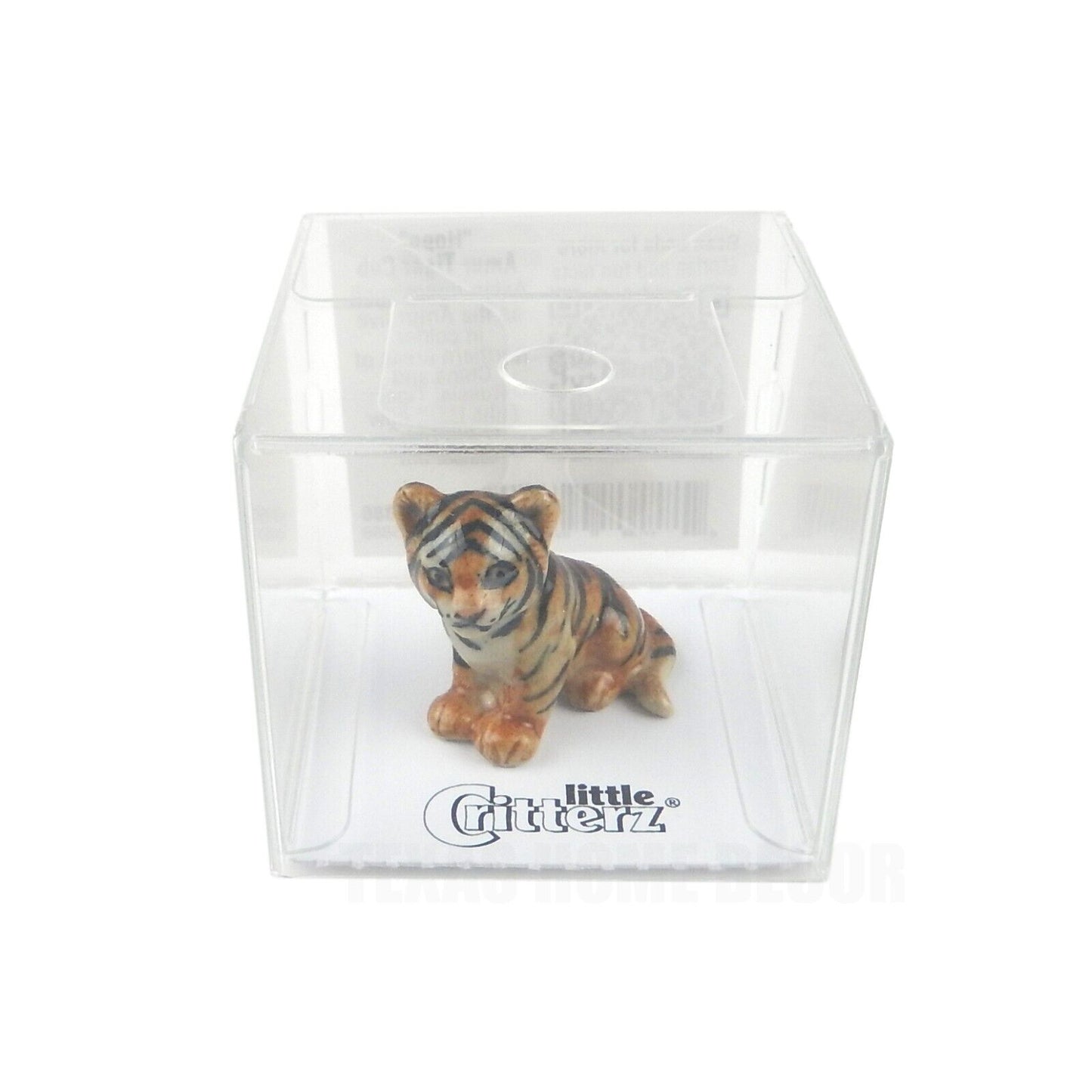 Little Critterz Miniature Collector Siberian Tiger Cub "Hope" Porcelain Figurine