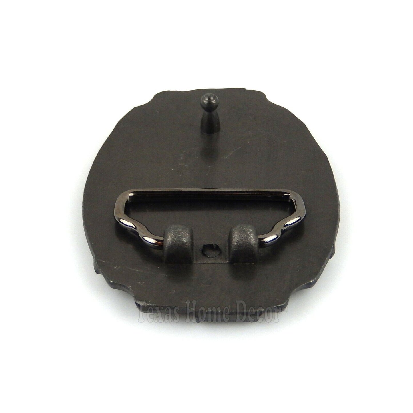 Electrician Men's Belt Buckle Antique Silver Red Enamel Fits 1.5" Belt Width