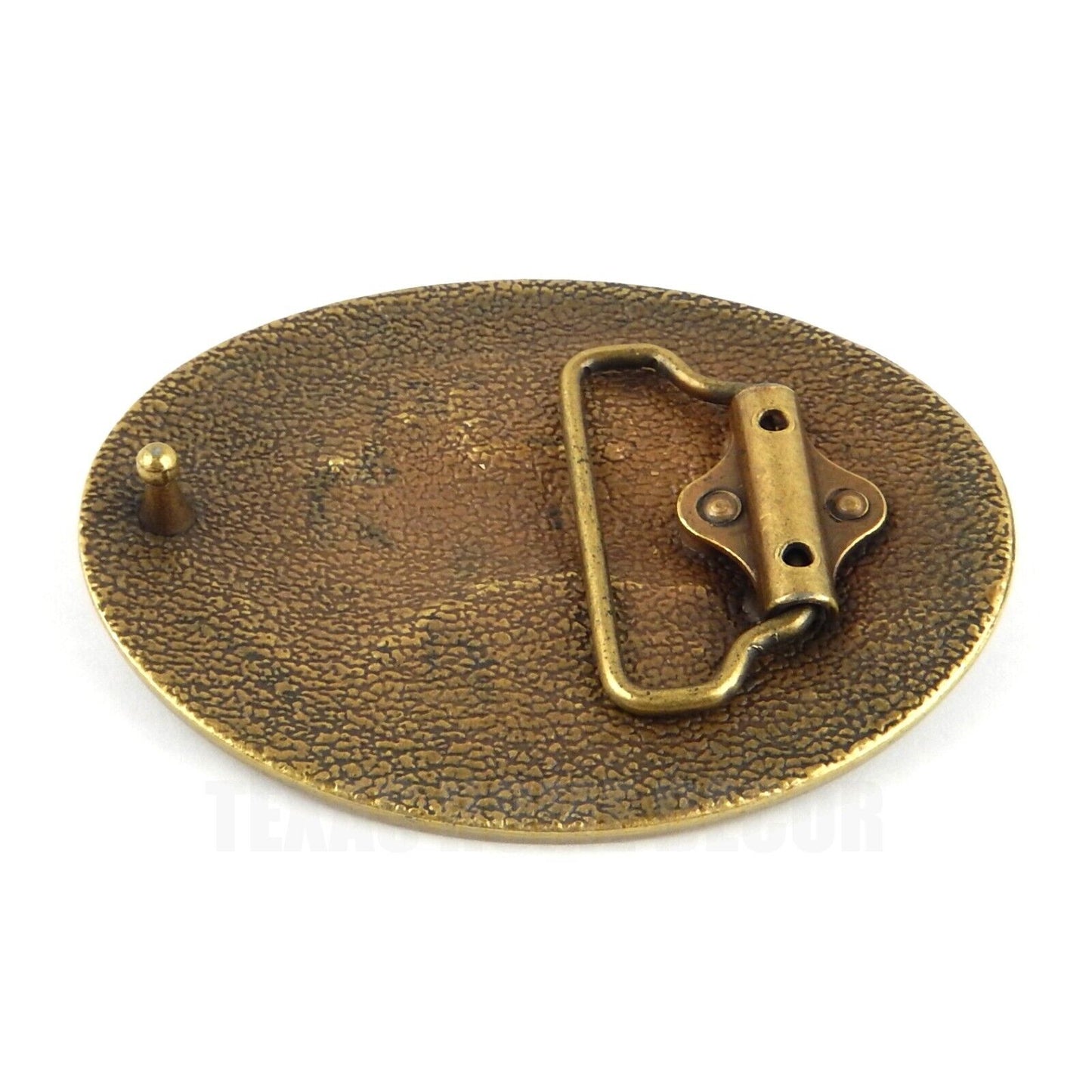 Elk Deer American Flag Belt Buckle USA Hunter Antique Bronze Fits 1.5" Belts