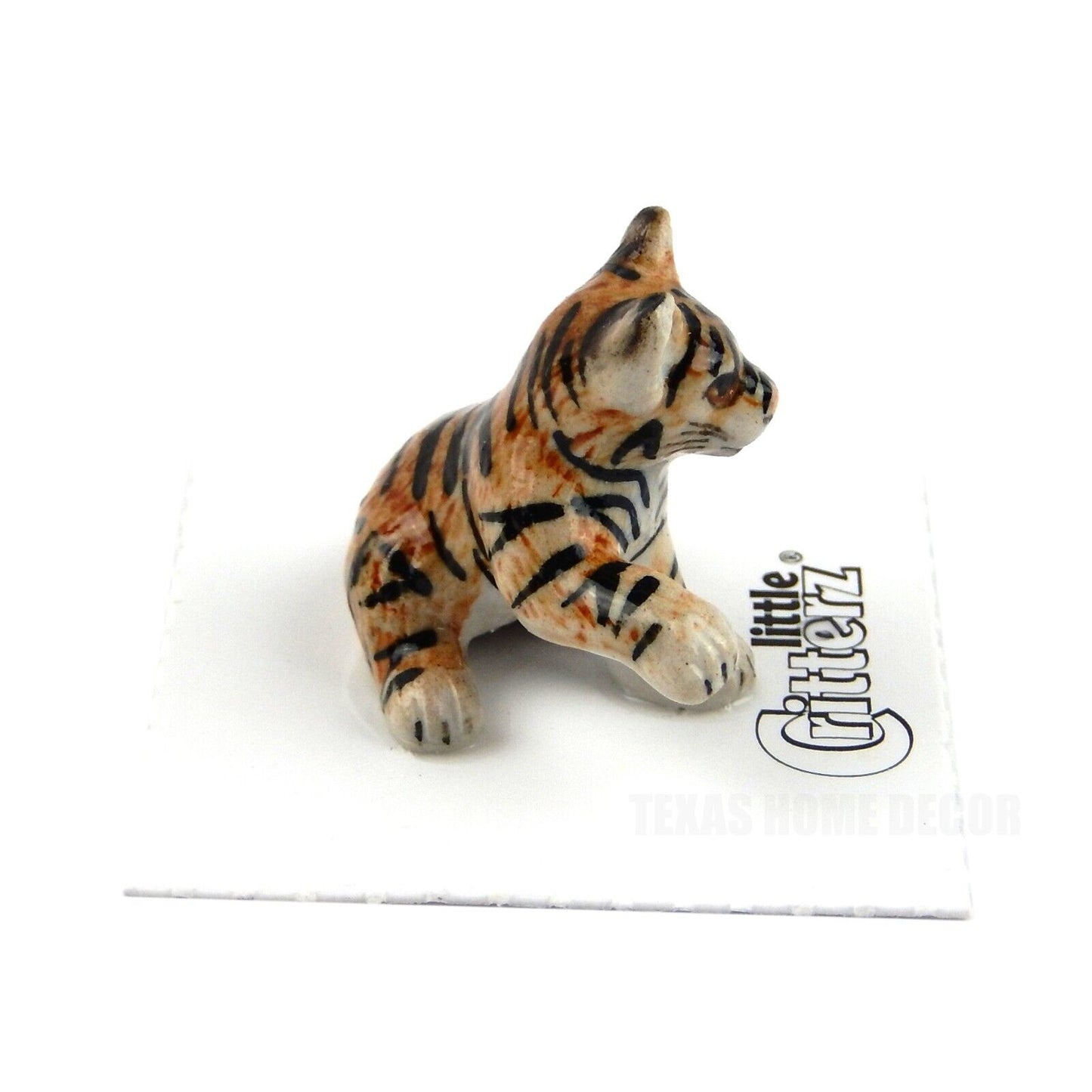 Little Critterz Miniature Collectors Tiger Cub Porcelain Figurine