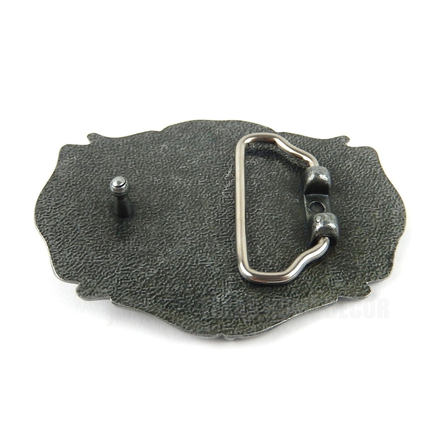 Motorcycle Belt Buckle Live to Ride Ride to Live Eagle Chain Silver Tone Enamel