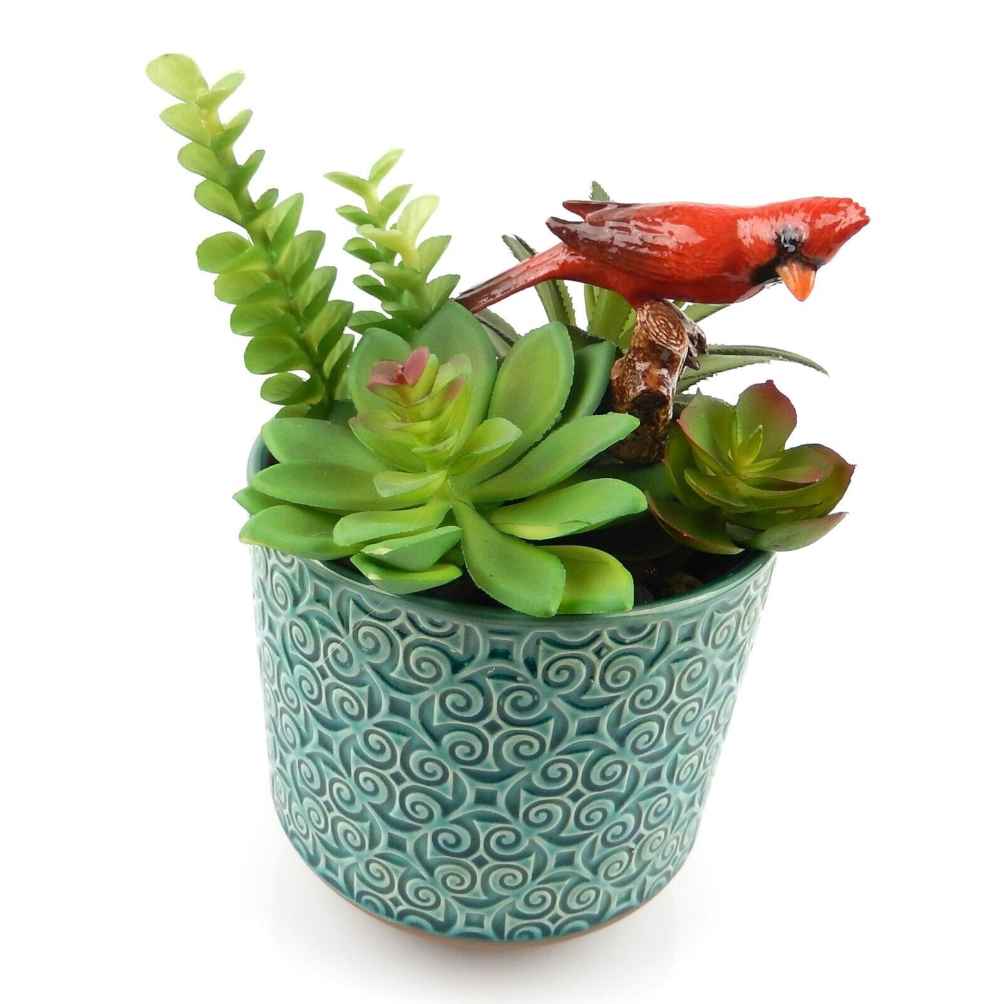 Northern Rose Collectors Red Cardinal Bird on Branch Porcelain Figurine