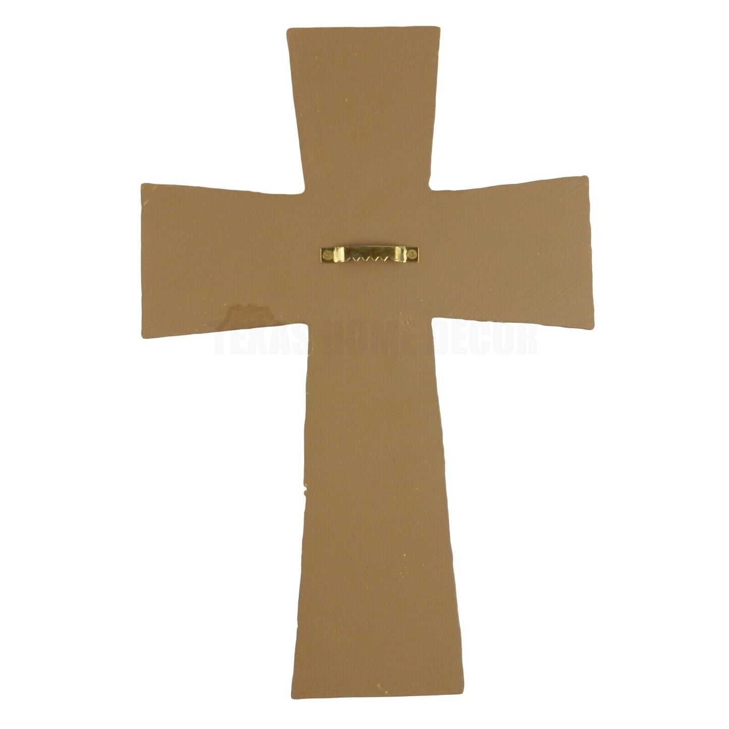Red Flower Scrolls Stone Look Decorative Wall Cross "The Lord Is My Shepherd"