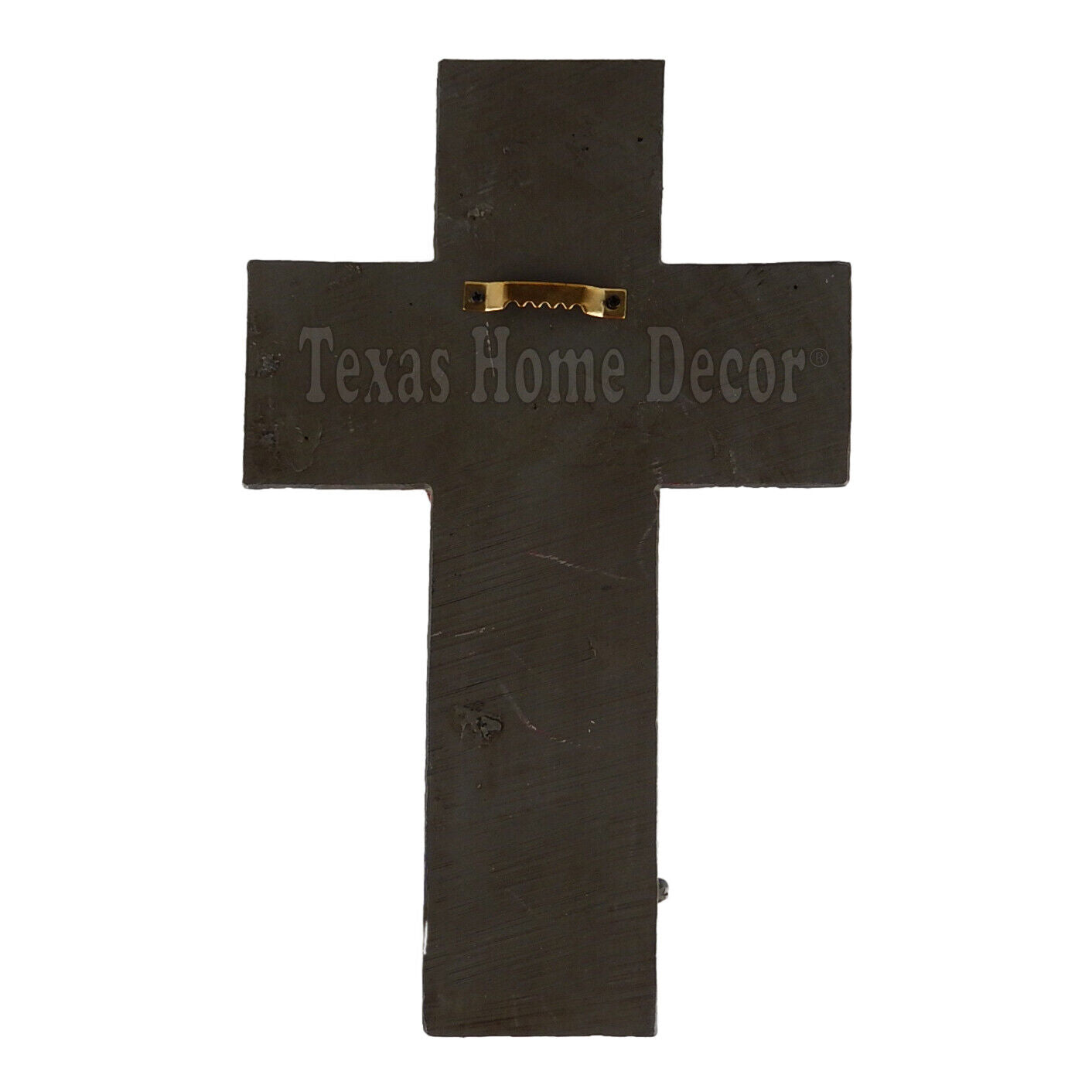 USA Flag Wall Cross Military Kneeling Soldier Rustic Weathered Finish Patriotic