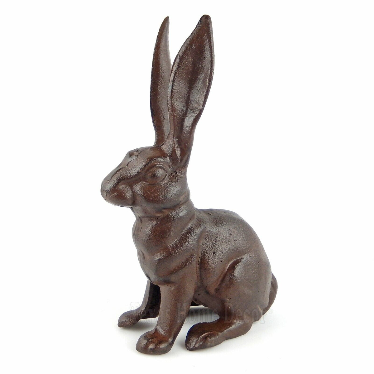 Large Bunny Rabbit Figurine Statue Heavy Duty Cast Iron Garden Yard Decor 10.5"