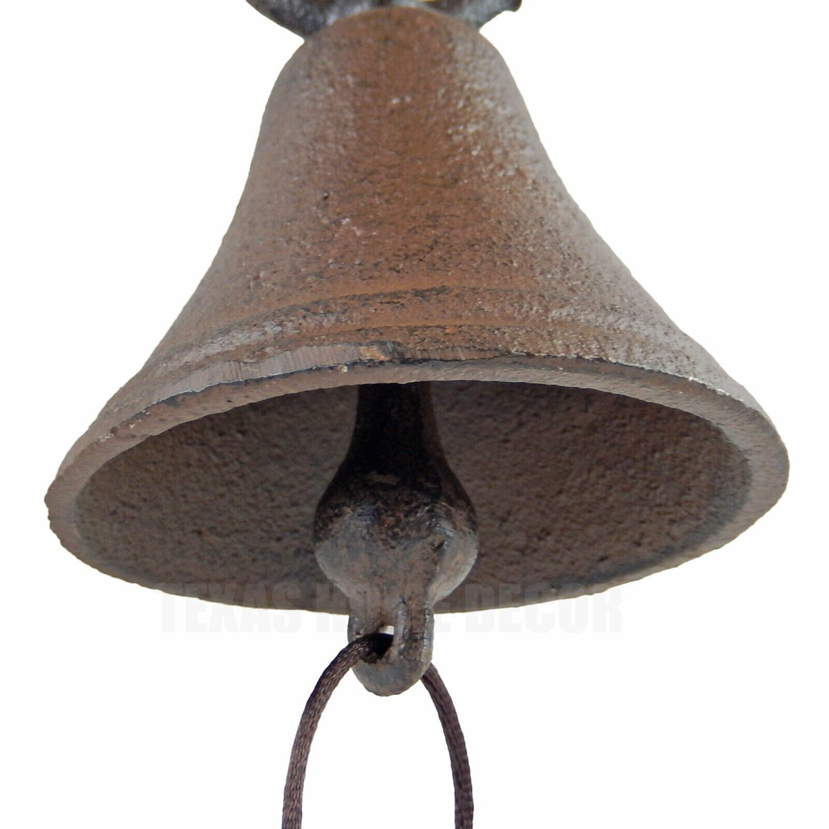 Cast Iron Bird On Tree Leaf Dinner Bell Wall Mount Antique Style Rustic Brown