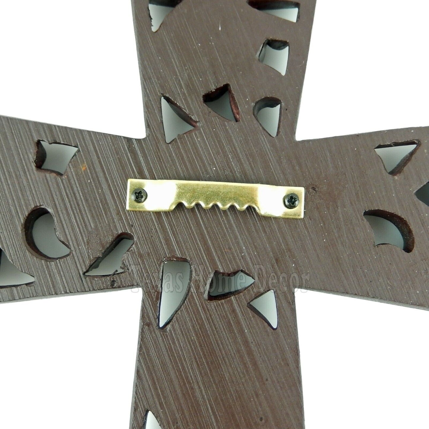 Family Wall Cross Western Rust Flowery Accents Horseshoe Polyresin 11 1/2 inch