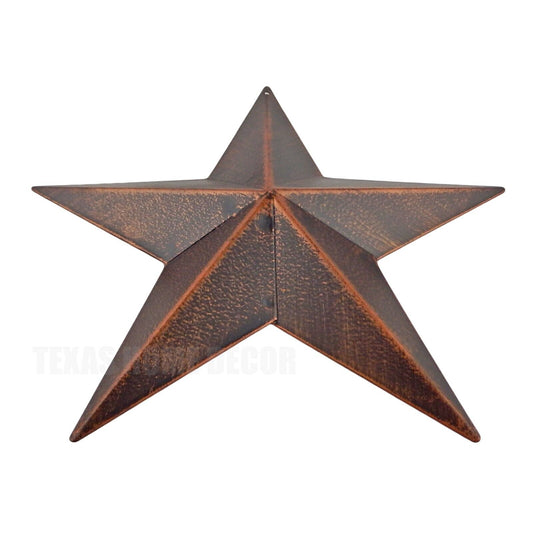 Rustic Texas Metal Barn Star Brushed Bronze Tin Wall Mounted Decor Western 9 in