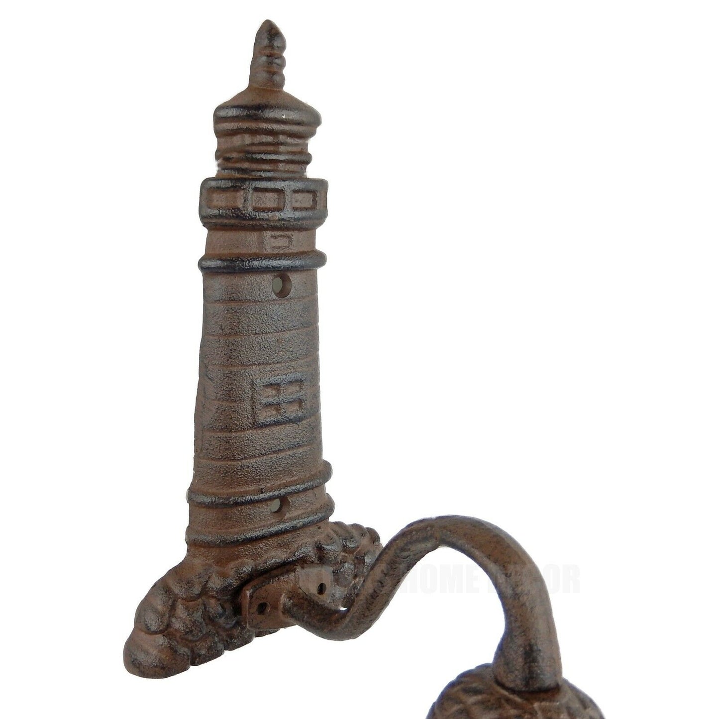 Lighthouse Dinner Bell Heavy Duty Cast Iron Antique Style Coastal Nautical Decor