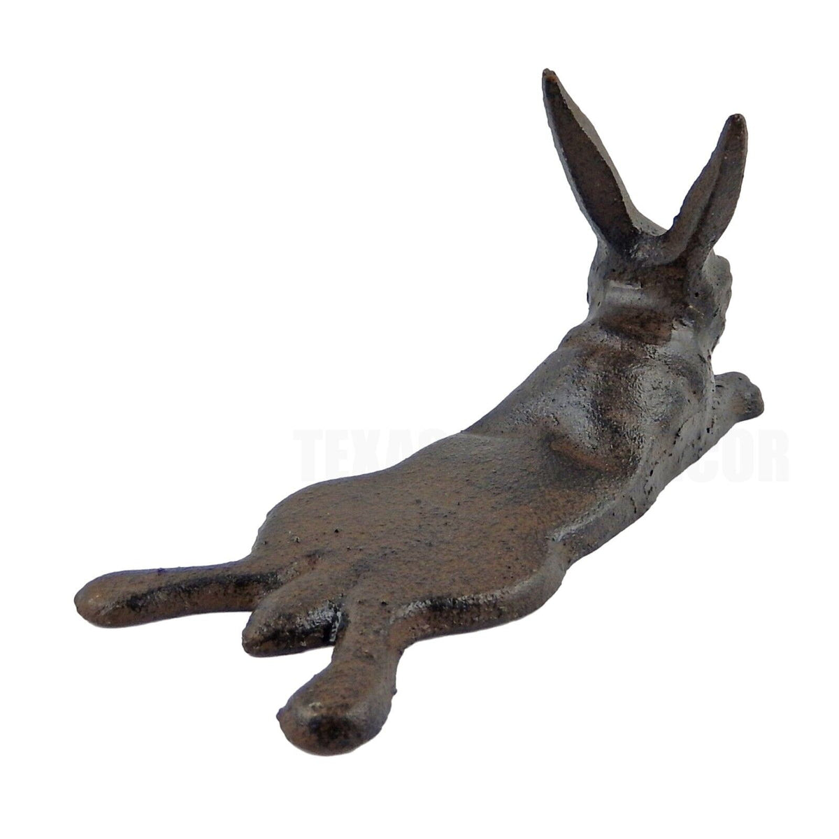 Cast Iron Bunny Rabbit Door Wedge Figurine Statue Rustic Garden Porch Decor