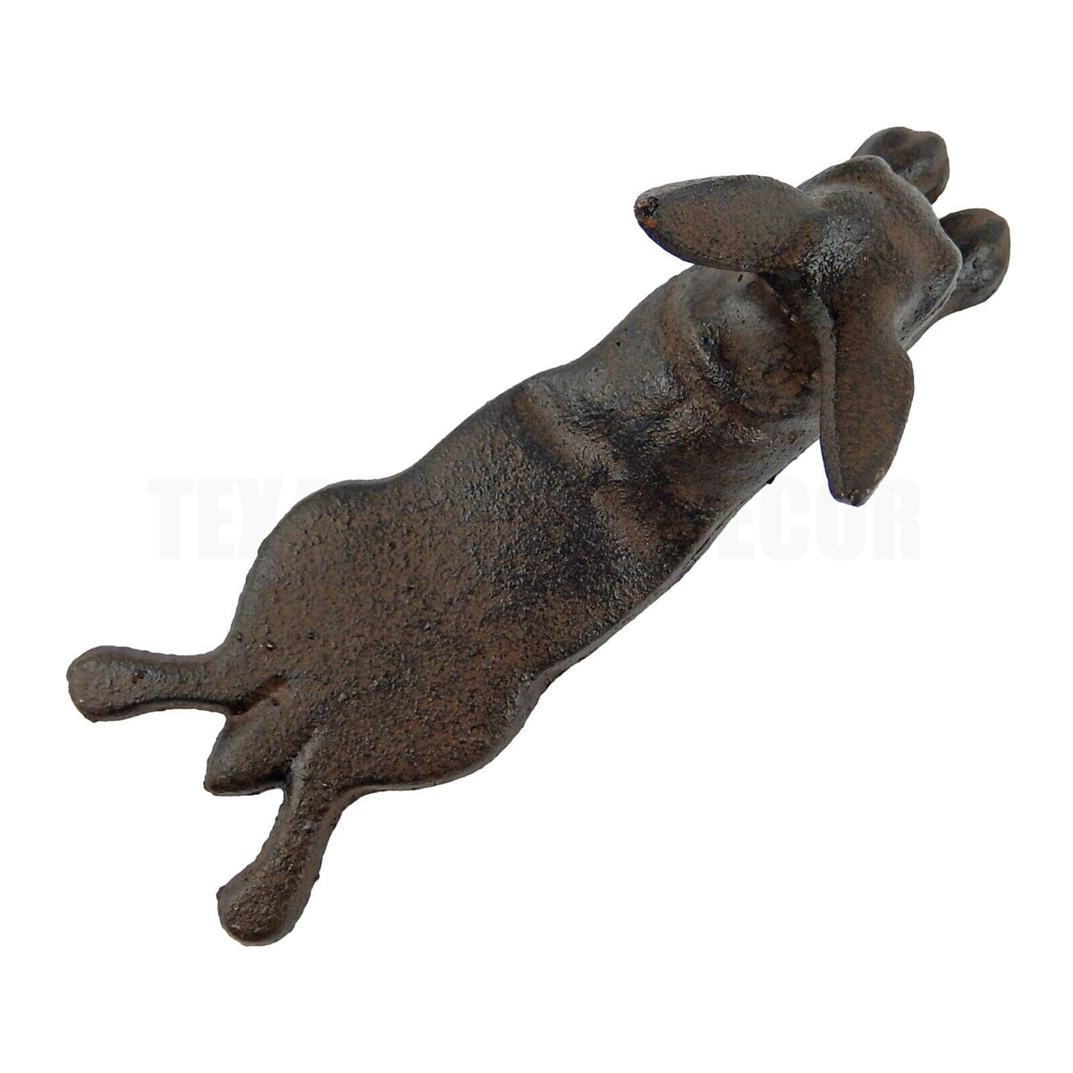 Cast Iron Bunny Rabbit Door Wedge Figurine Statue Rustic Garden Porch Decor