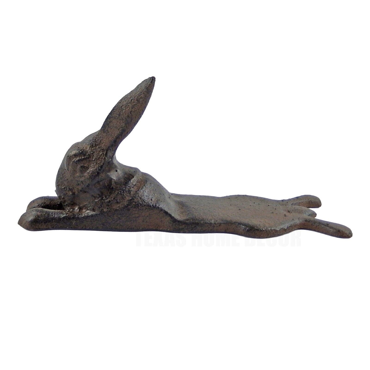 Cast Iron Bunny Rabbit Door Wedge Figurine Statue Rustic Garden Porch Decor