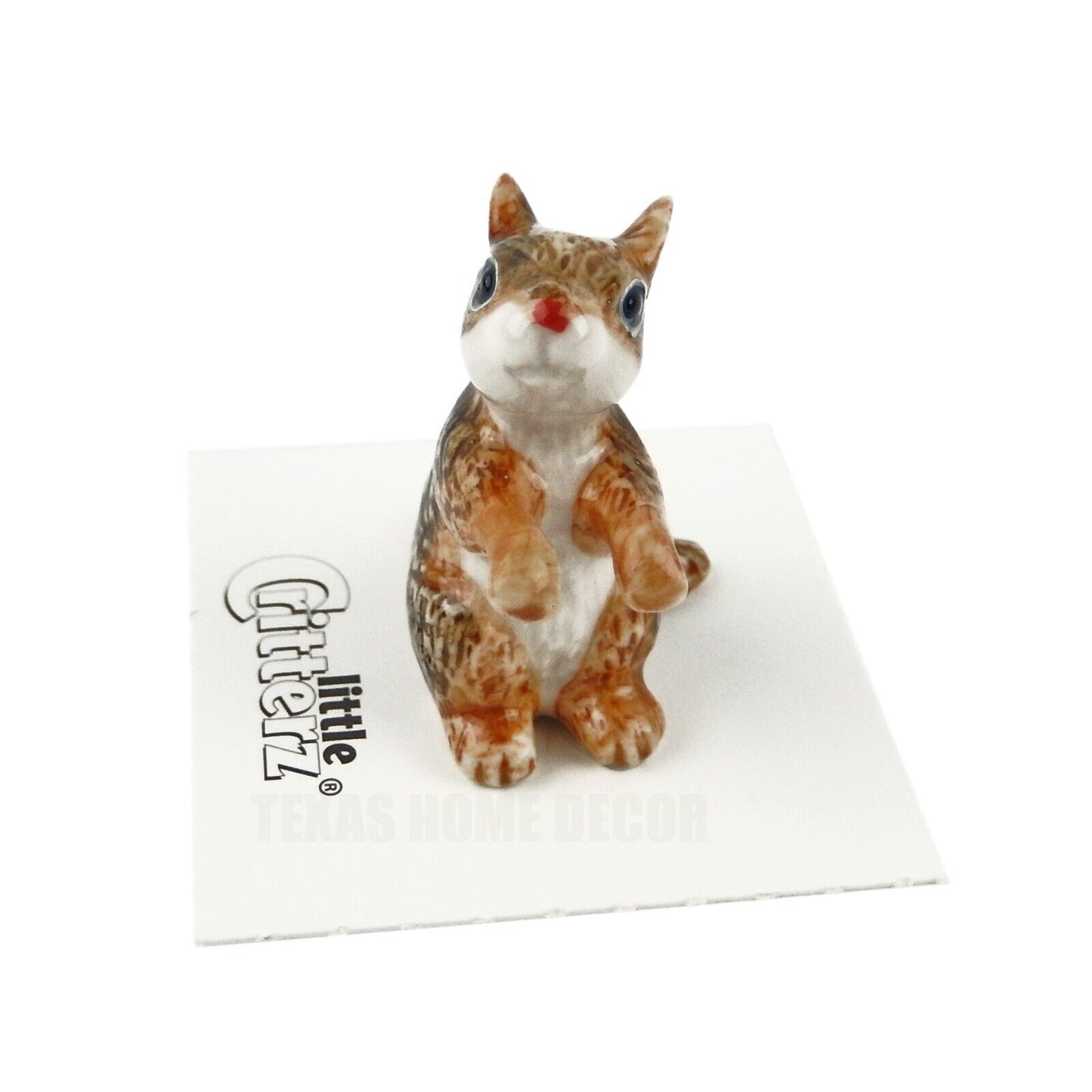 Little Critterz Miniature Collectors Chipmunk "Chipper" Porcelain Figurine