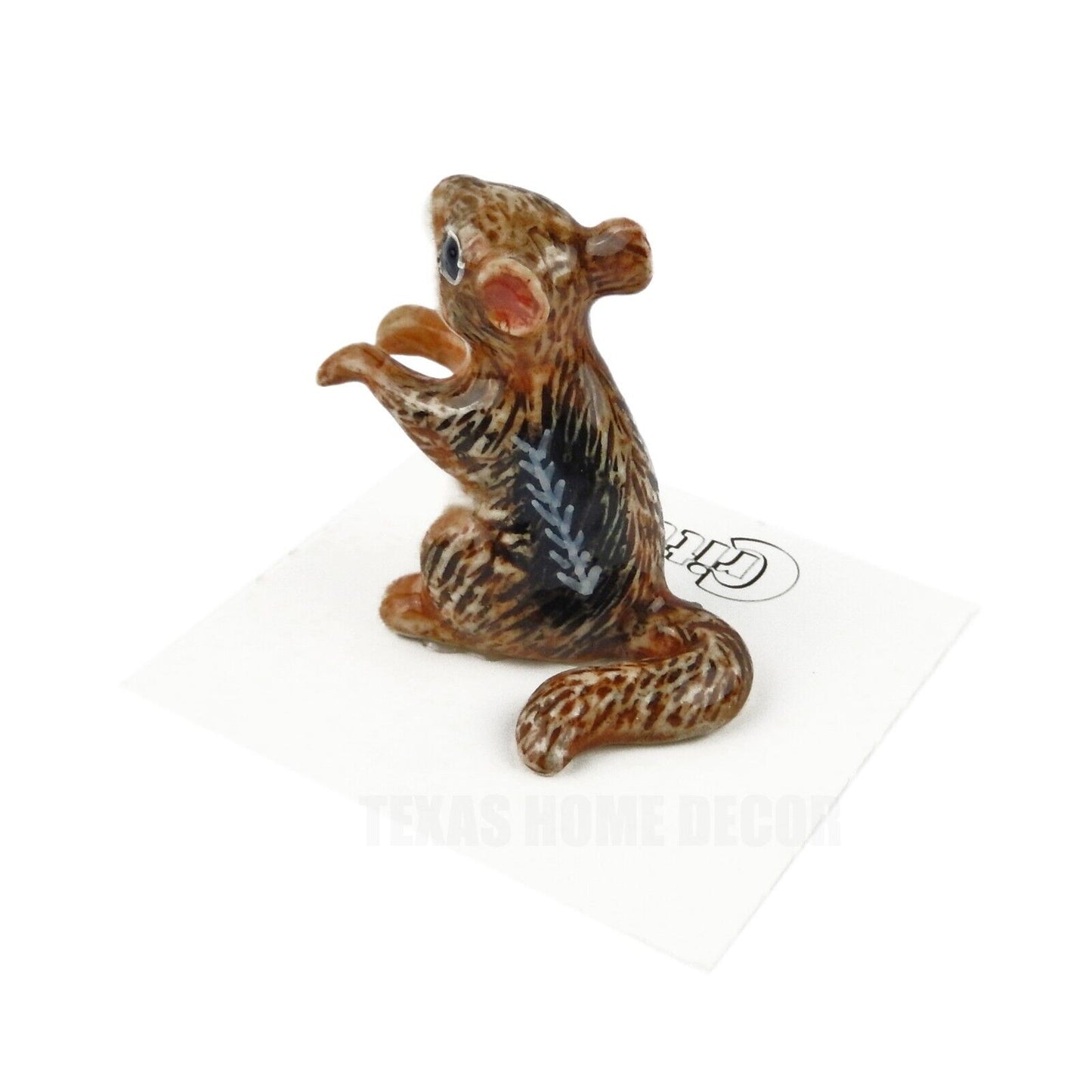 Little Critterz Miniature Collectors Chipmunk "Chipper" Porcelain Figurine