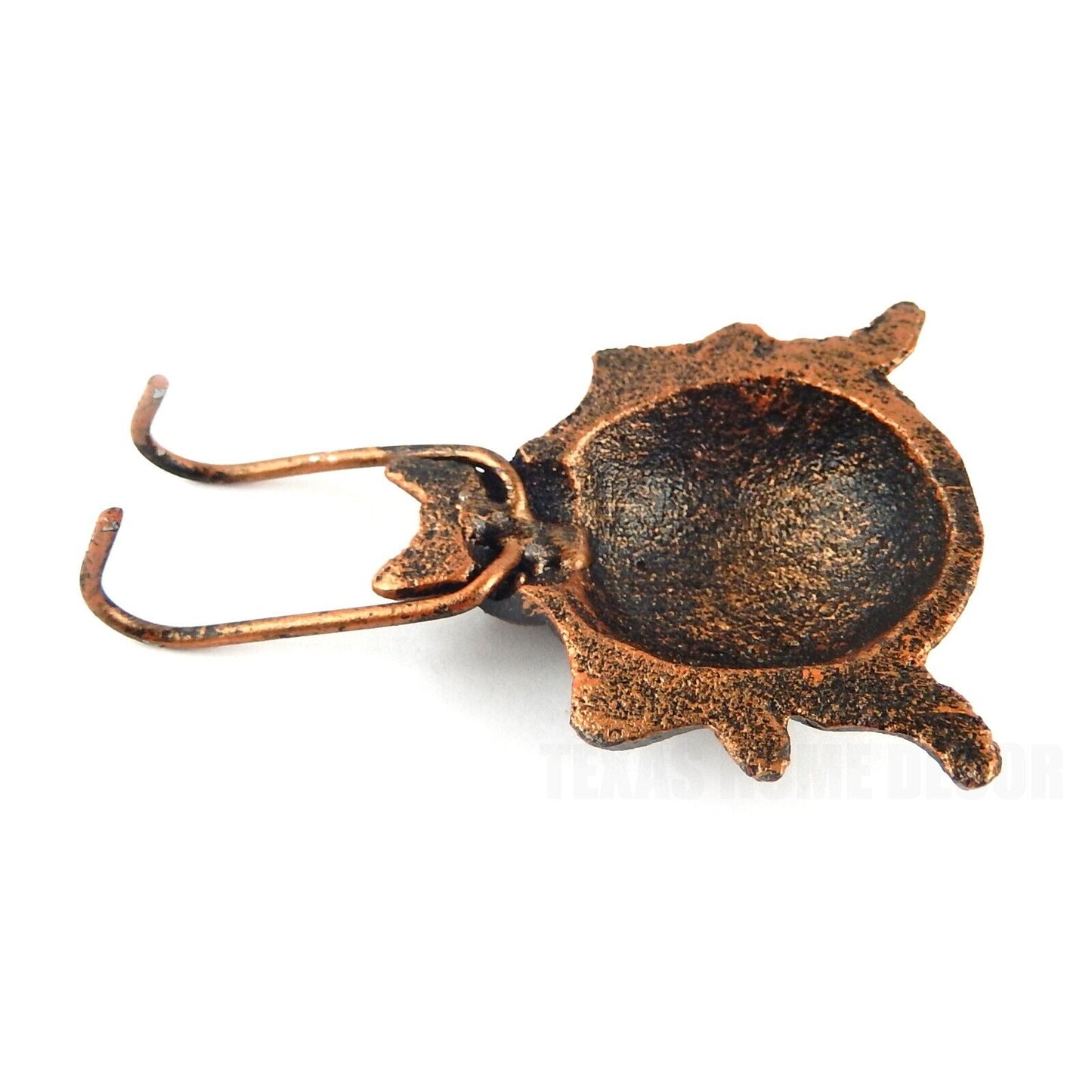 Ladybug Flower Pot Ornament Hook Cast Iron Garden Yard Hanger Rustic Copper