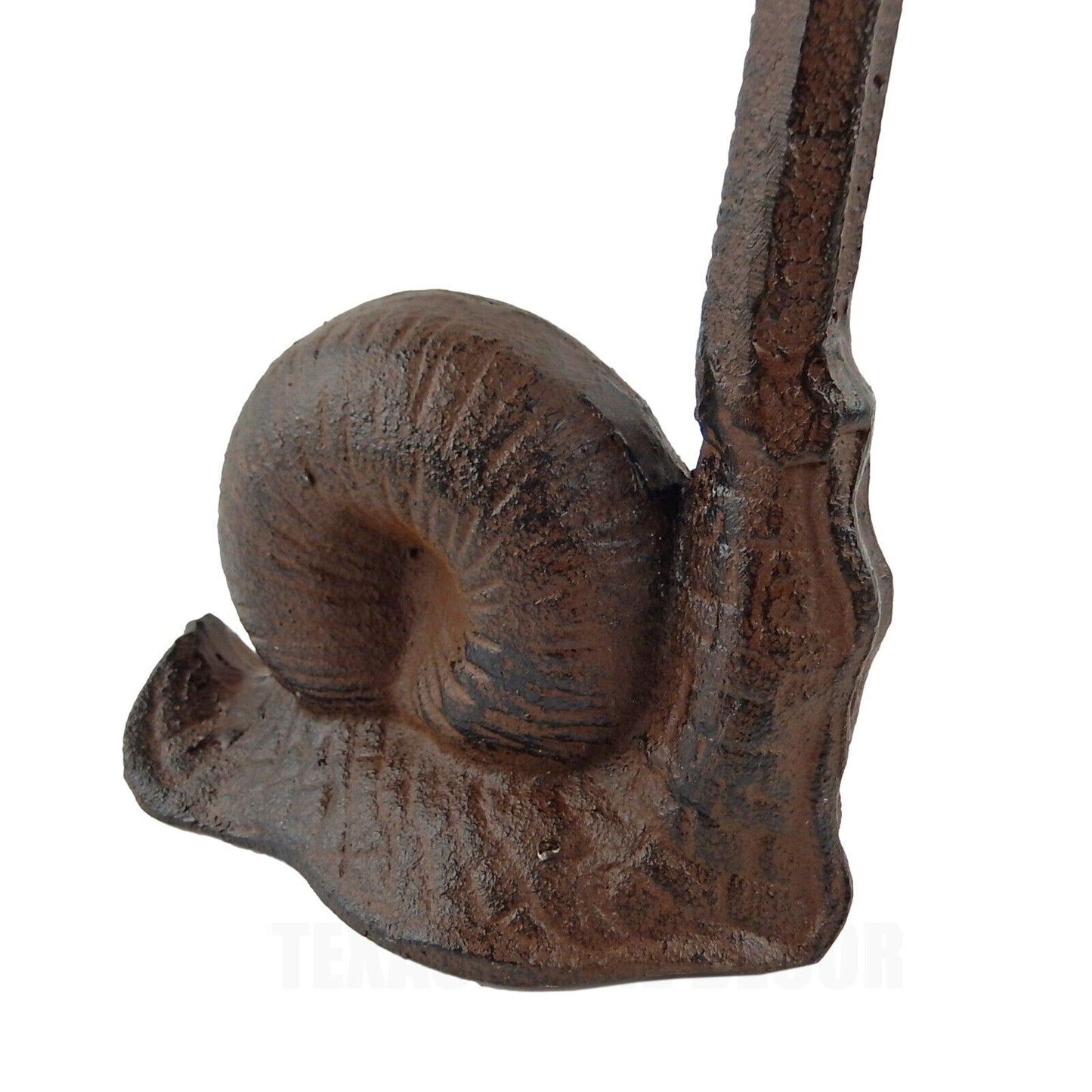 Cast Iron Snail Table Top Paper Towel Roll Holder Rustic Antique Brown Finish