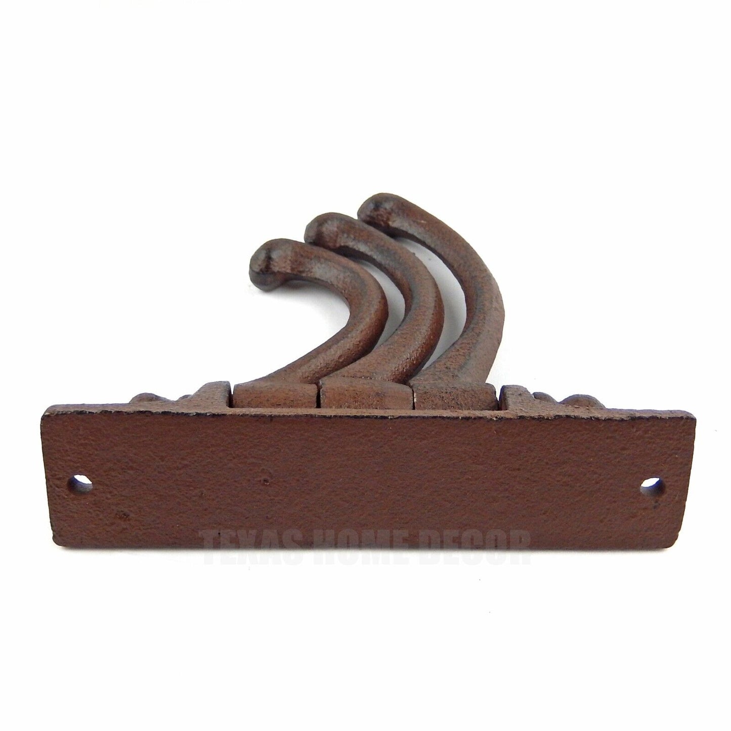 Swivel Wall Hook 3-Prong Cast Iron Coat Towel Hanger Antique Style Rustic Brown