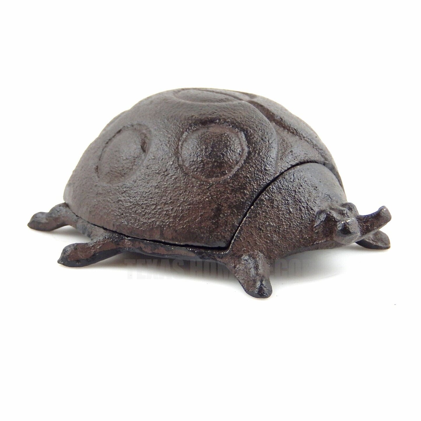 Ladybug Key Hider Heavy Duty Cast Iron Garden Yard Porch Decor Rustic Brown