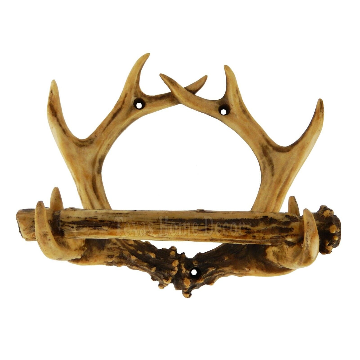 Faux Antler Toilet Paper Holder Wall Mounted Cabin Lodge Decor Rustic Western