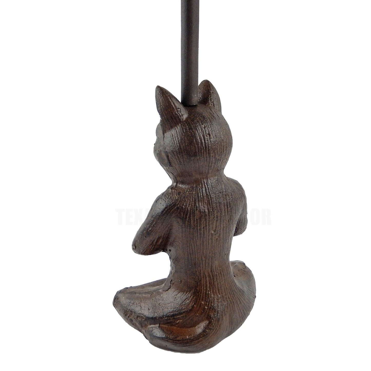 Cast Iron Zen Yoga Cat Door Porter With Handle Heavy Duty Antique Style 19" Tall