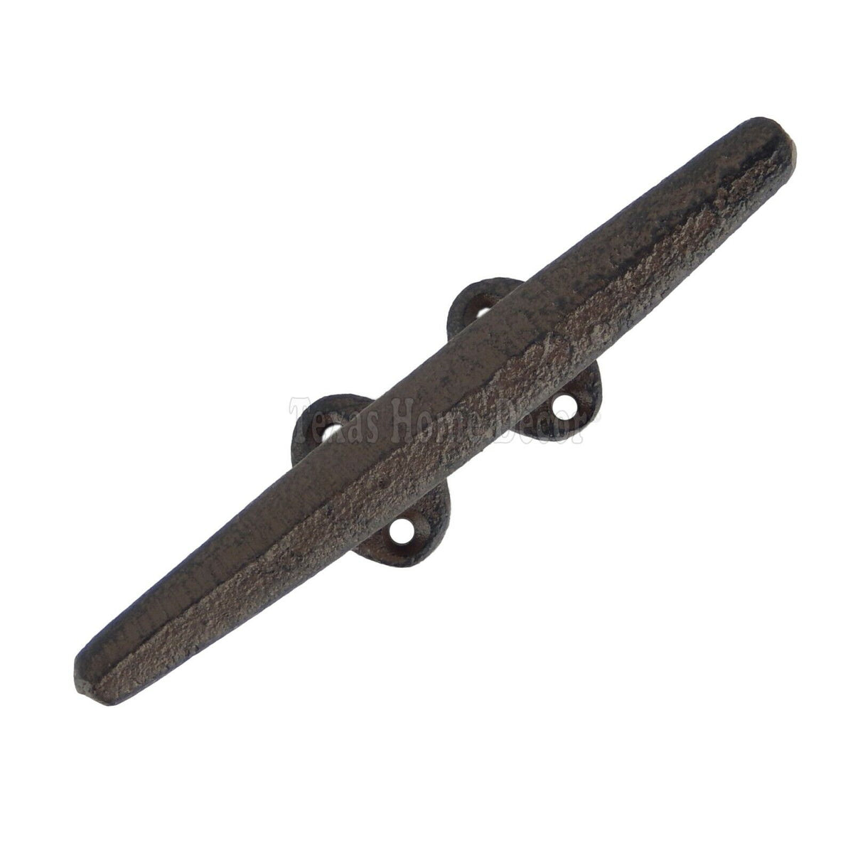 12 Cleat Boat Hooks Handles Cast Iron Ship Dock Nautical Decor Rustic Finish 5"