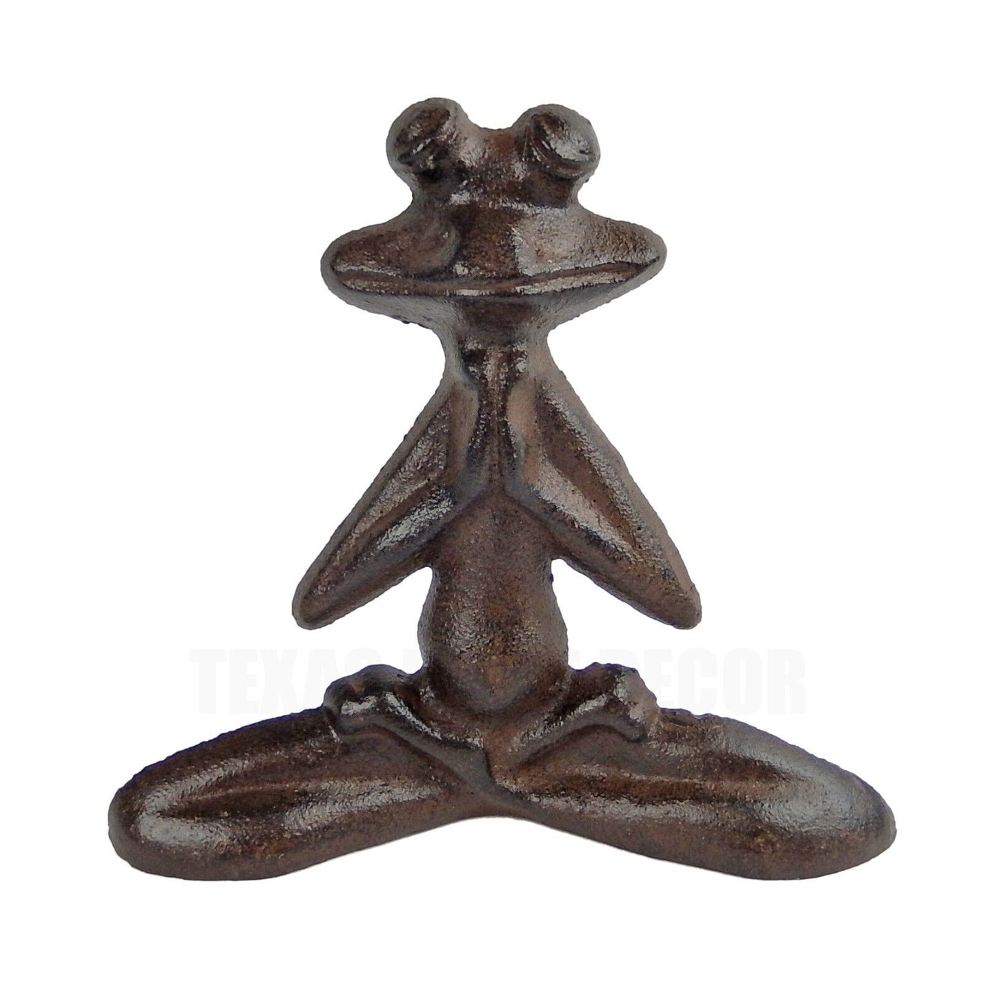 3 Assorted Cast Iron Yoga Frog Pose Figurines Zen Garden Decor Door Wedge