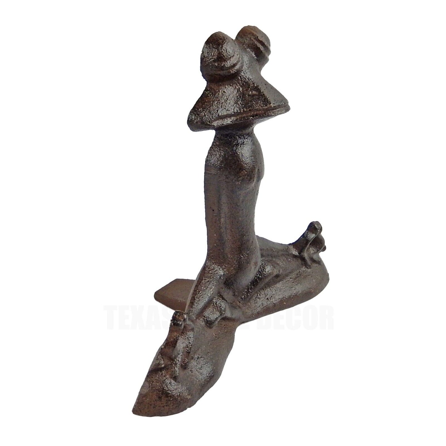 3 Assorted Cast Iron Yoga Frog Pose Figurines Zen Garden Decor Door Wedge