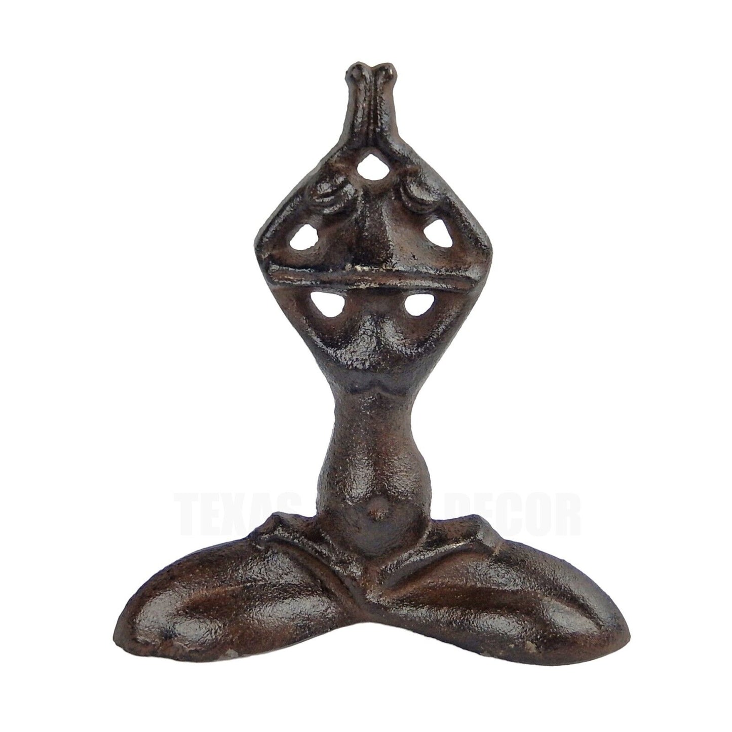 3 Assorted Cast Iron Yoga Frog Pose Figurines Zen Garden Decor Door Wedge
