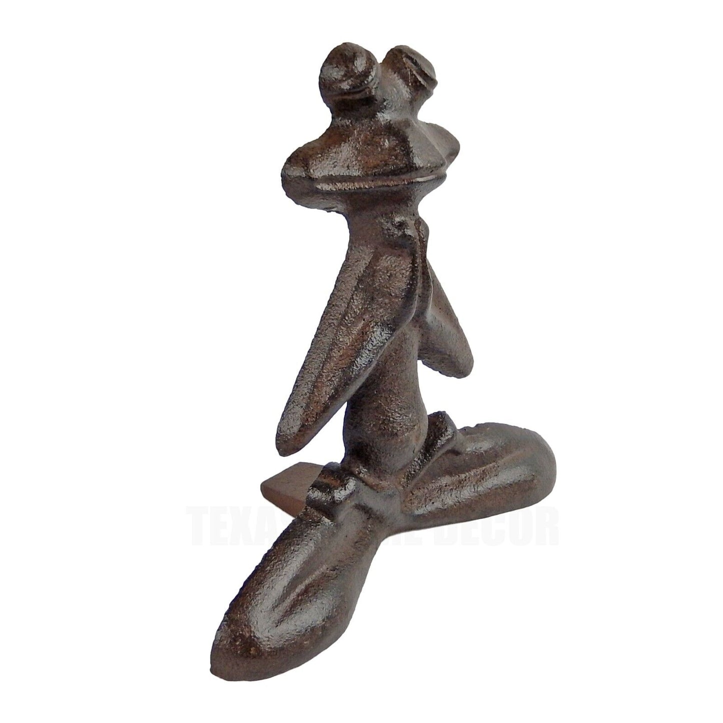 3 Assorted Cast Iron Yoga Frog Pose Figurines Zen Garden Decor Door Wedge