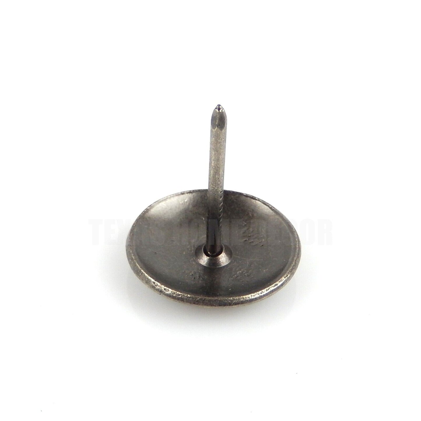 50 Round Star Leather Tacks Upholstery Framing Nails Antique Silver 7/8 in Head