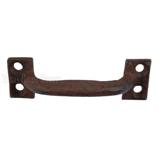 Small Handle Rustic Cabinet Cast Iron Drawer Pull Door Antique Style 3 5/8 inch