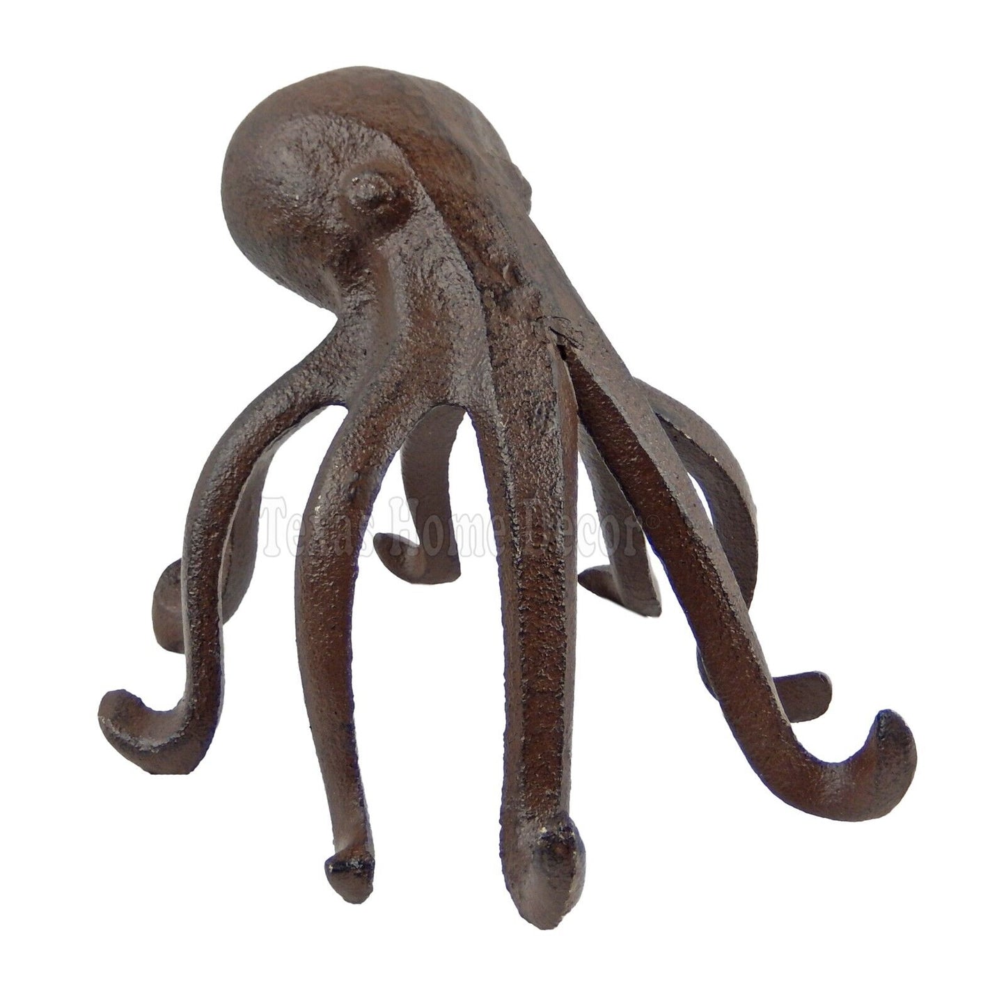 Octopus Figurine Bookend Phone Holder Paperweight Doorstop Nautical Cast Iron
