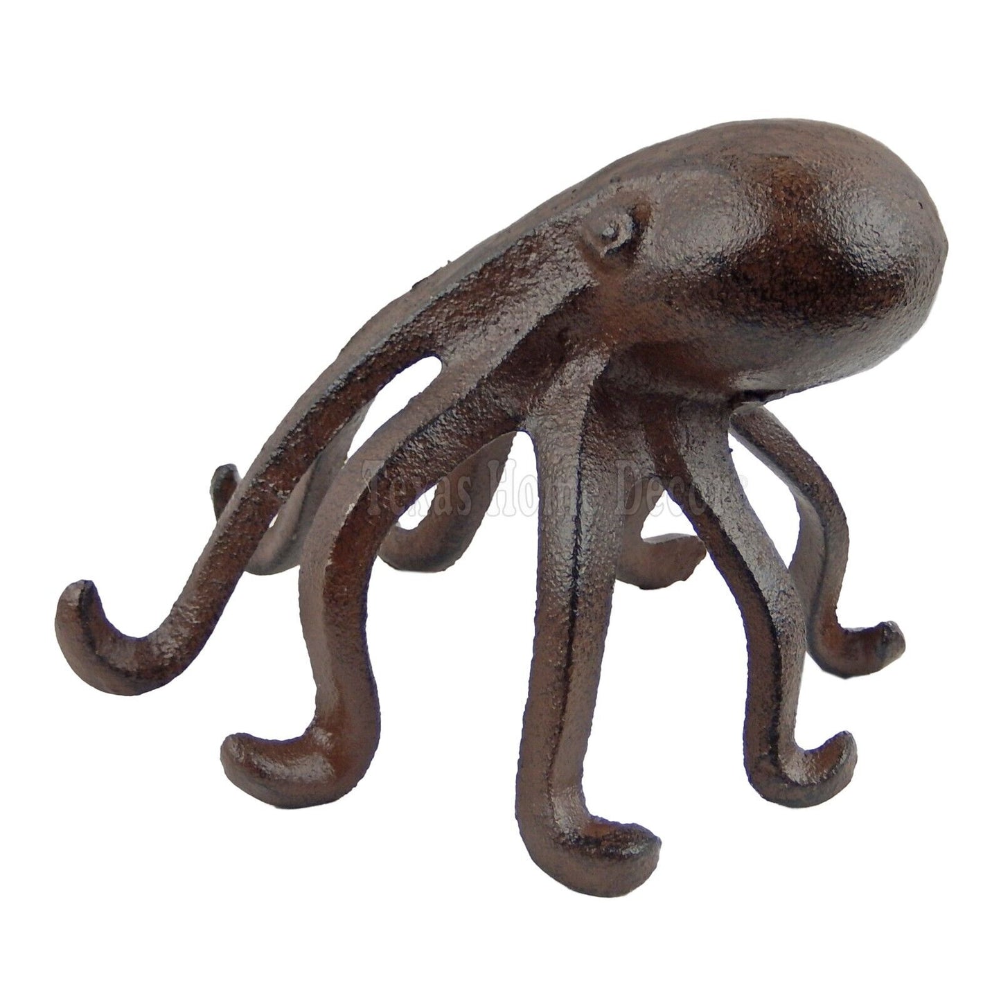 Octopus Figurine Bookend Phone Holder Paperweight Doorstop Nautical Cast Iron
