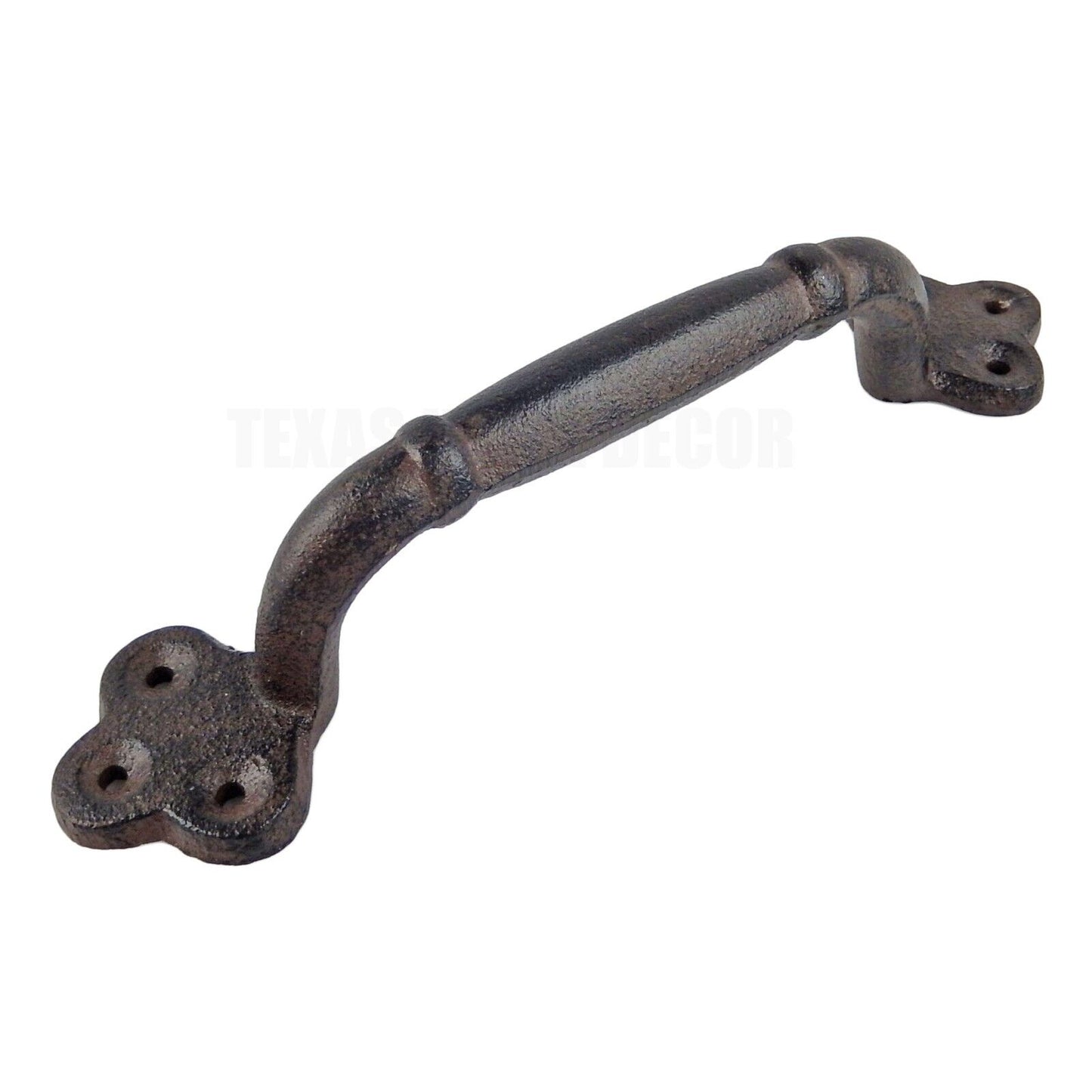 2 Large Cast Iron Door Handles Rustic Heavy Duty Garden Gate Shed Barn Pull 9 in