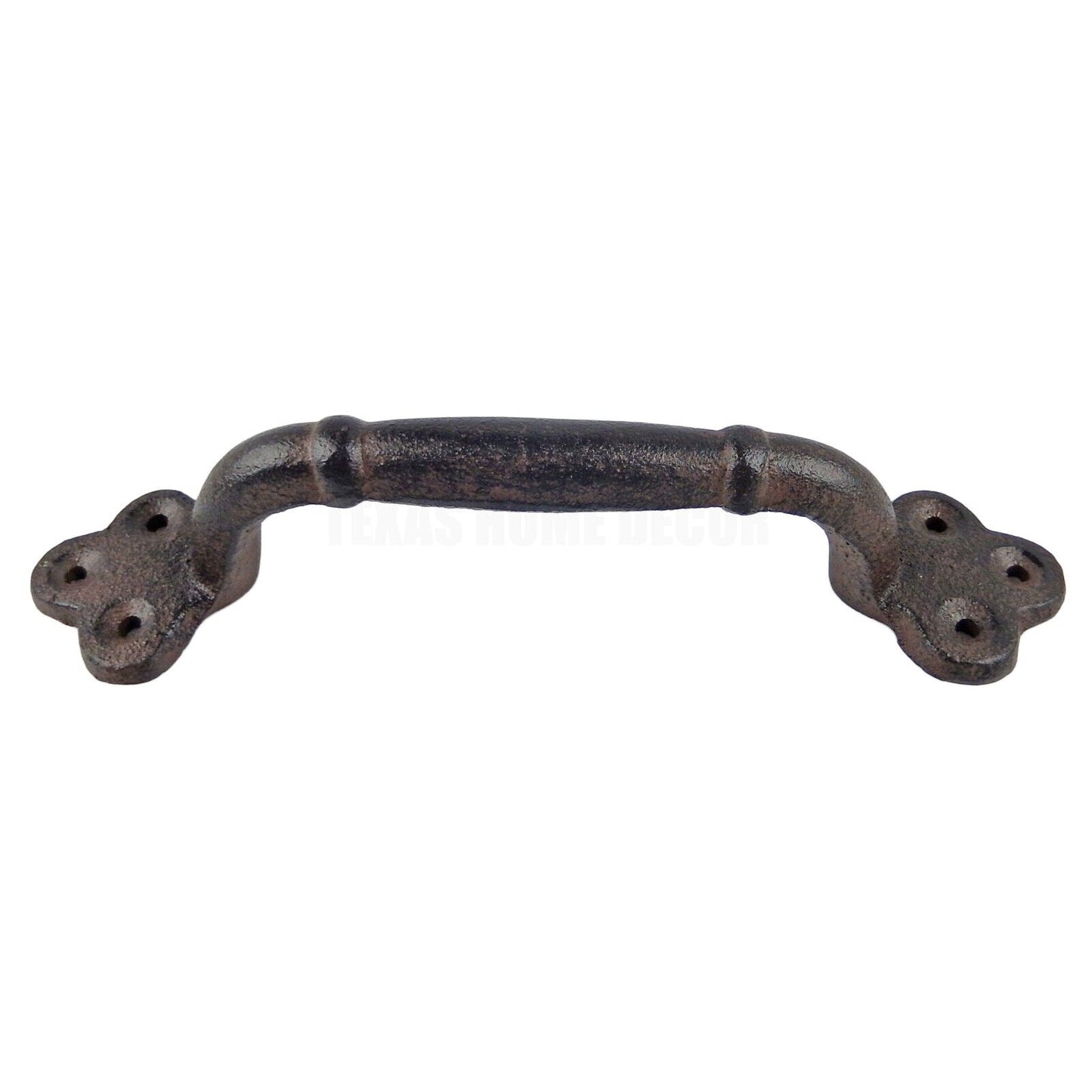 2 Large Cast Iron Door Handles Rustic Heavy Duty Garden Gate Shed Barn Pull 9 in