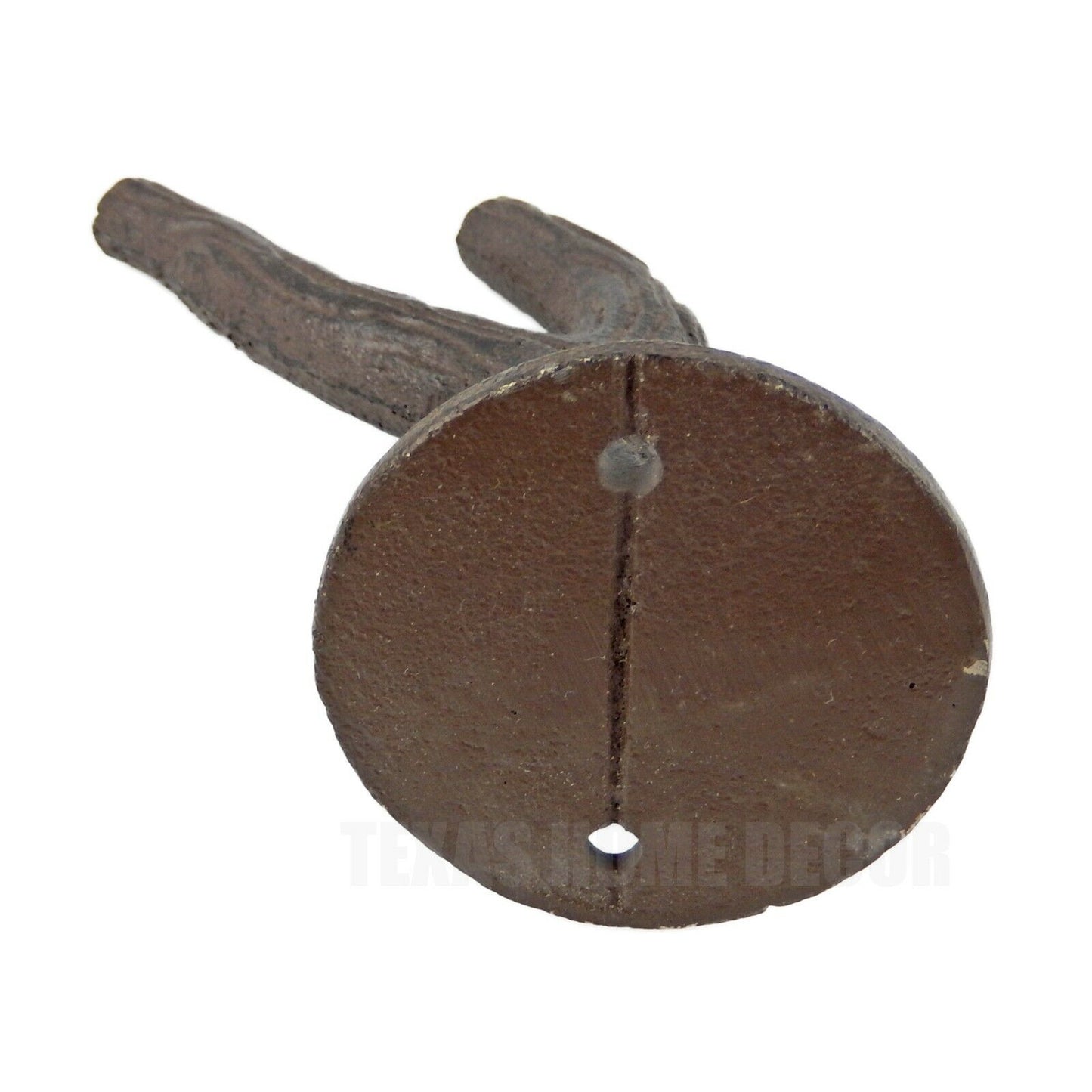 Tree Branch Double Wall Hook Cast Iron Towel Coat Hat Hanger Rustic Heavy Duty