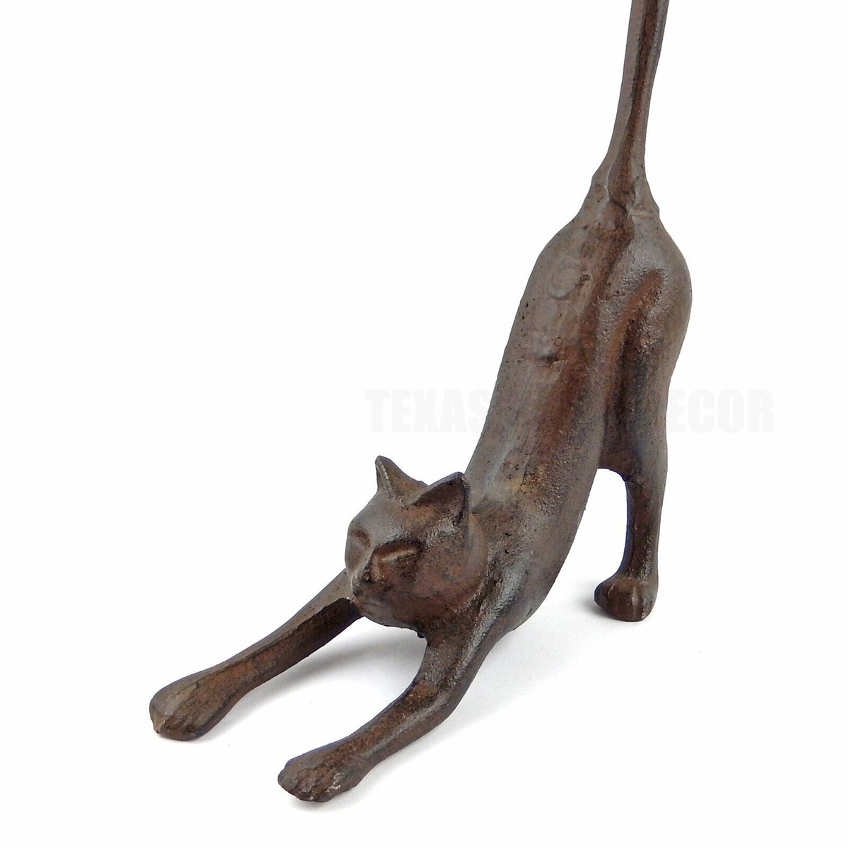 Large Cast Iron Cat Tail Paper Towel Roll Holder Rustic Kitchen Table Bar Decor