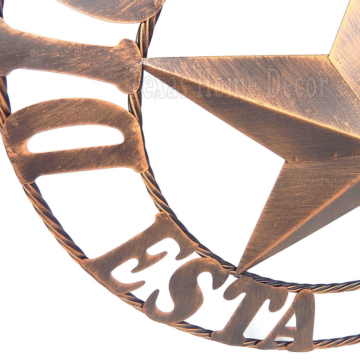 Dios Bendiga Esta Casa Metal Star Wall Decor Brushed Bronze Finish 26 inch