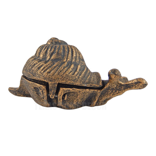 Snail Key Hider Heavy Duty Cast Iron Garden Yard Porch Decor Antique Bronze