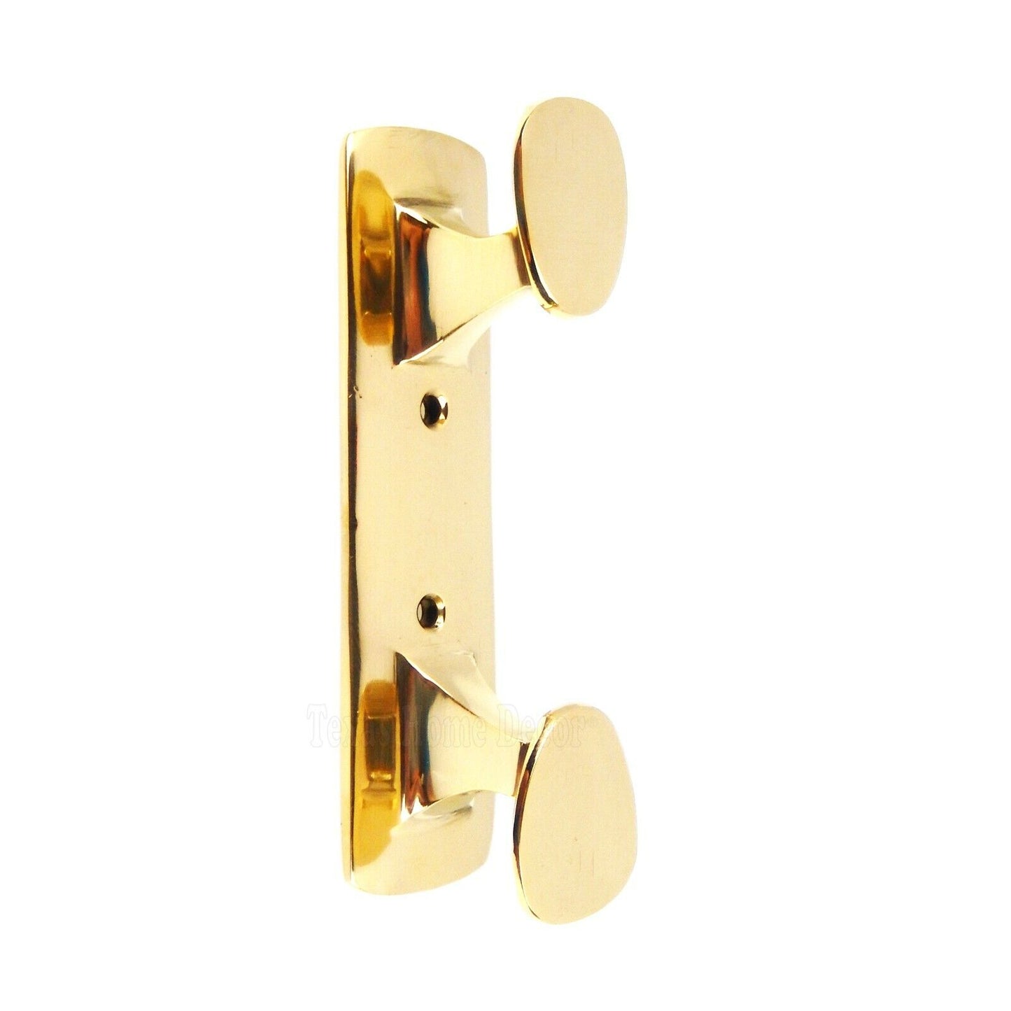 Solid Brass Cleat Hook Coat Towel Purse Hanger Wall Mounted Nautical Boat Decor