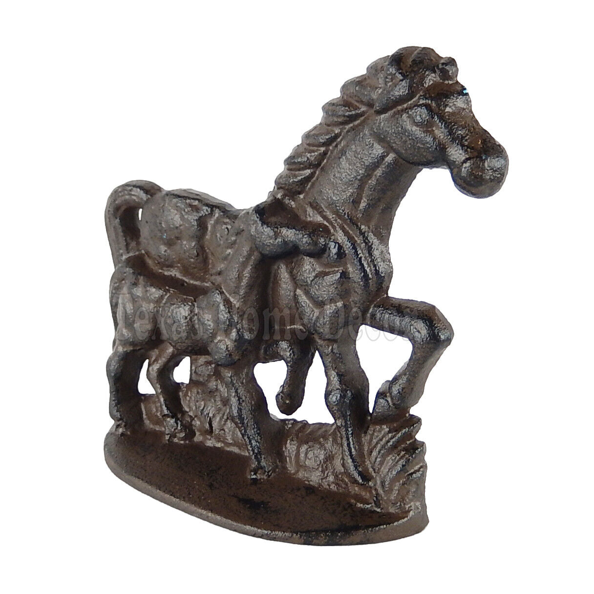 Horses Western Doorstop Wedge Cast Iron Rustic Antique Style Figurine Heavy Duty