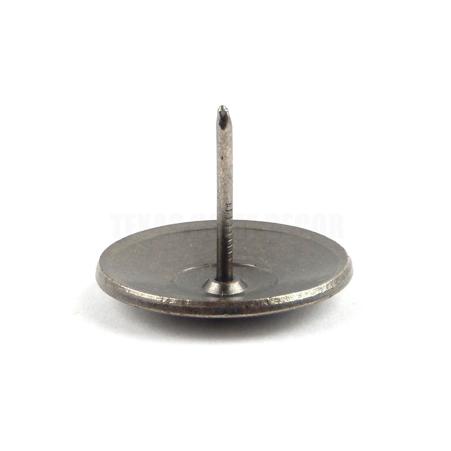 12 Round Star Leather Tacks Upholstery Framing Nails Antique Silver 1 1/8" Head