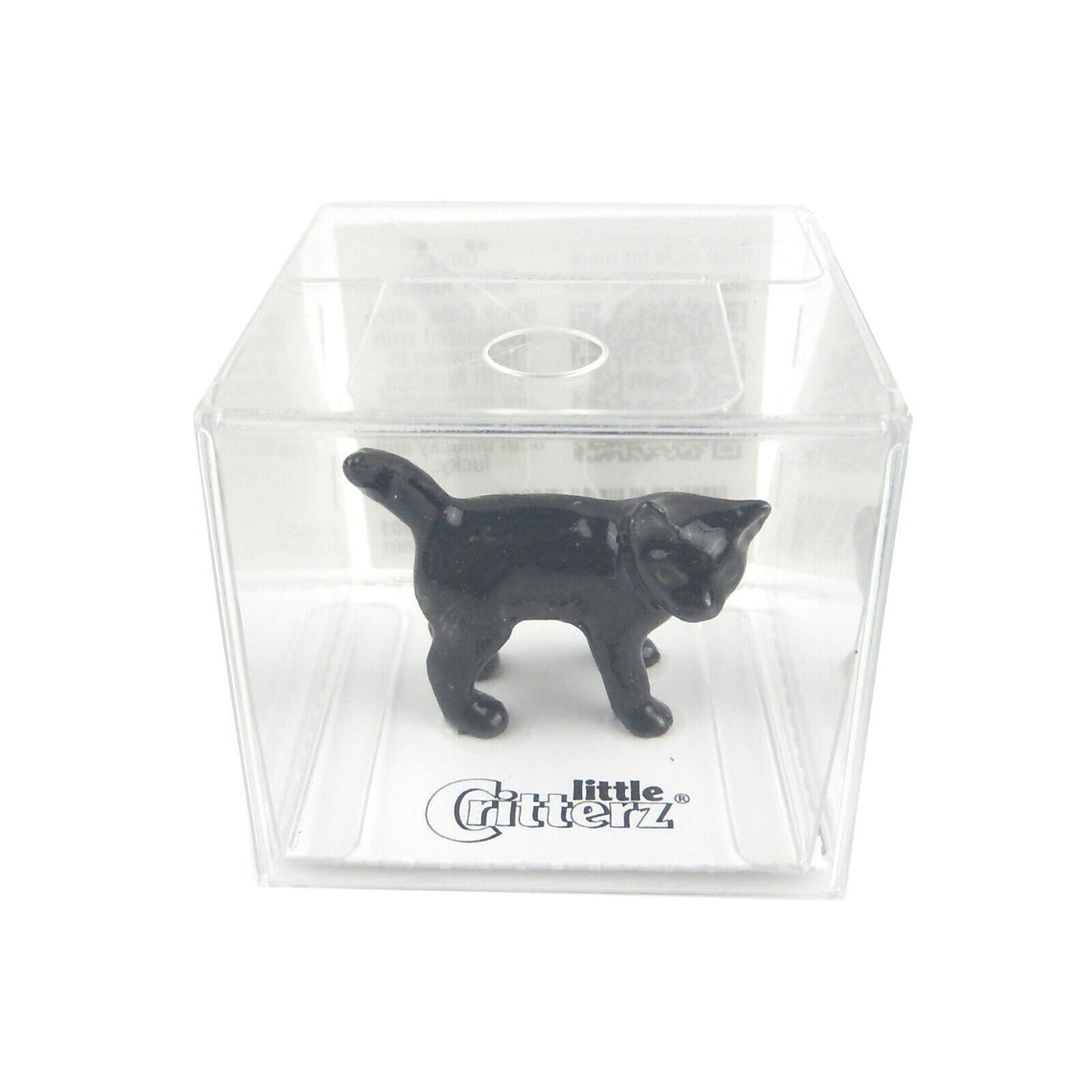Little Critterz Miniature Collectors Black Onyx Halloween Cat Porcelain Figurine