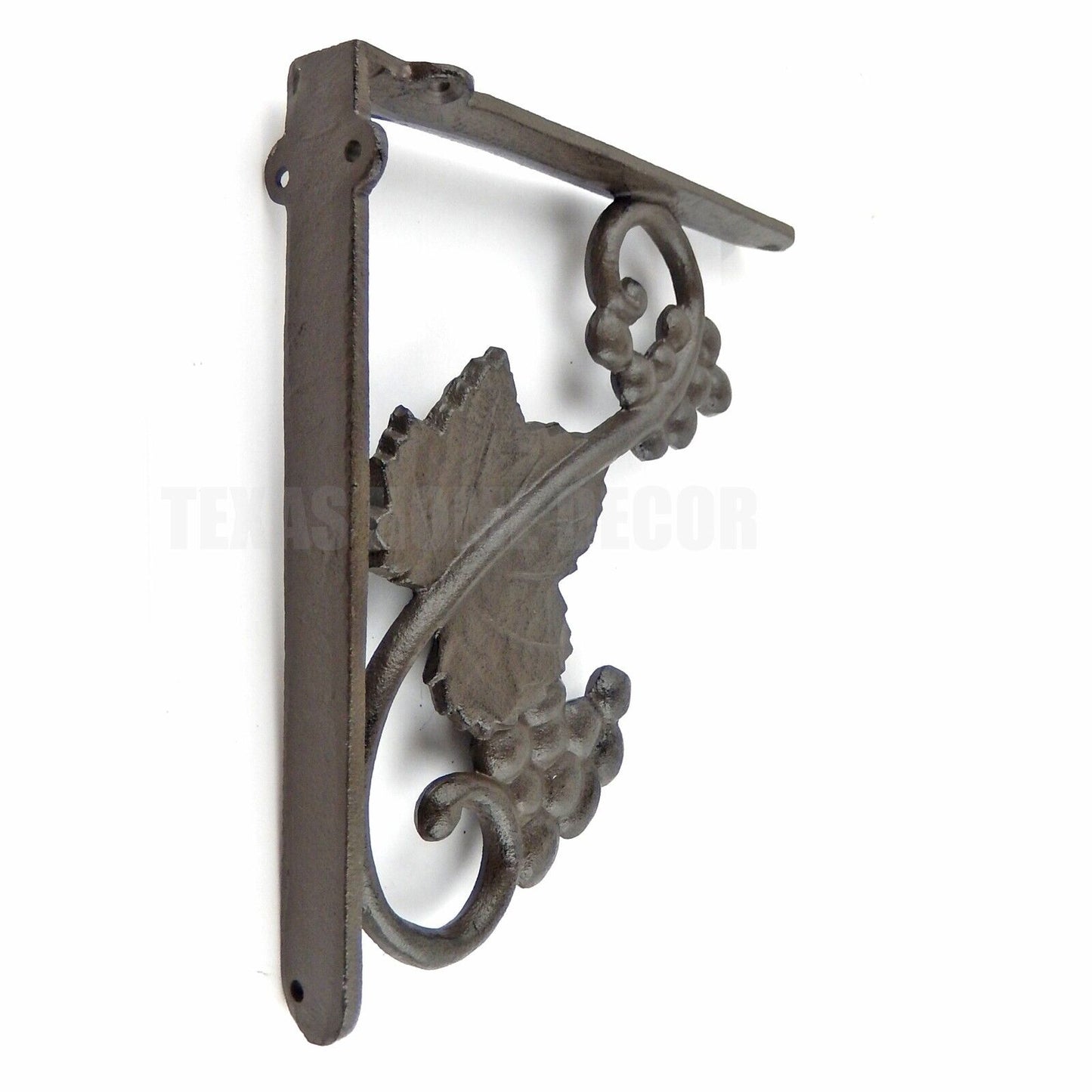 Grape Leaves Shelf Brackets Wine Cellar Italian Kitchen Corner Braces Rustic