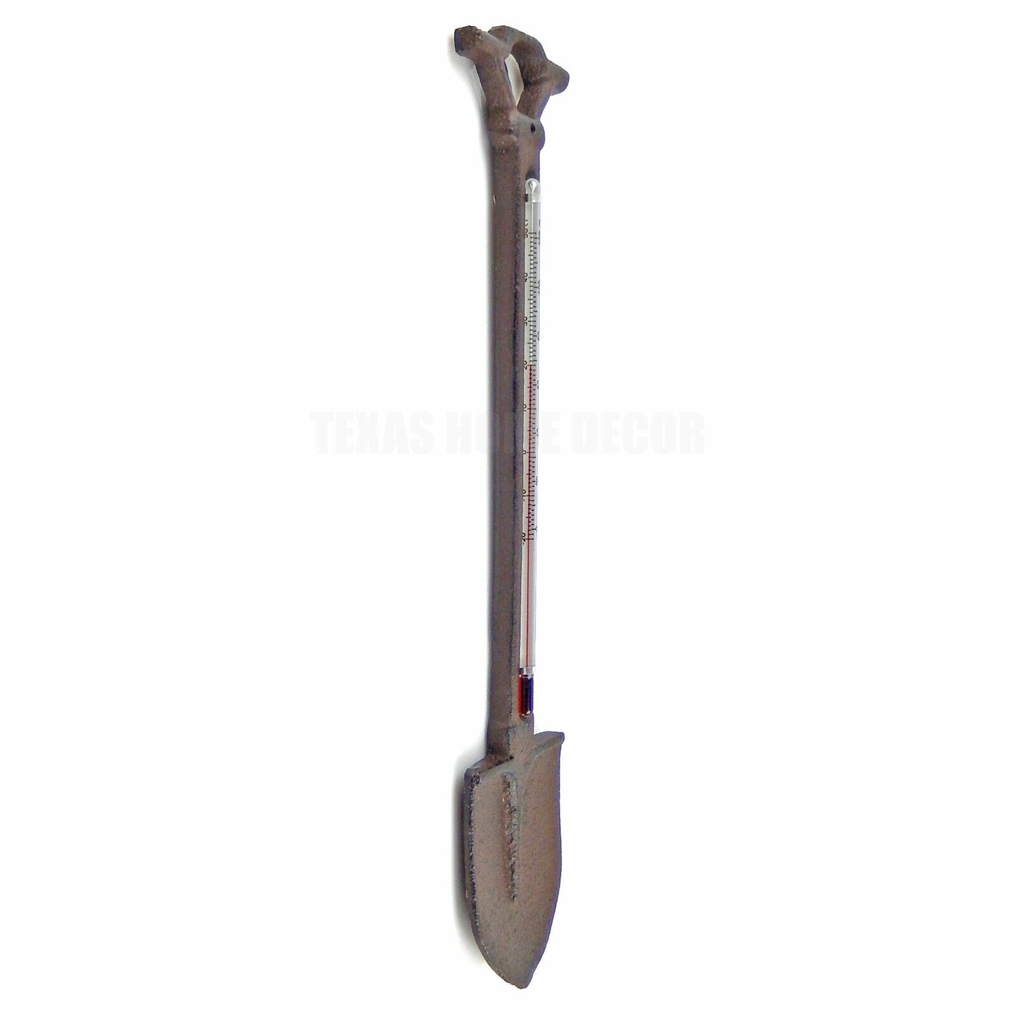 Cast Iron Shovel Garden Thermometer Outdoor Porch Decor Rustic Antique Style