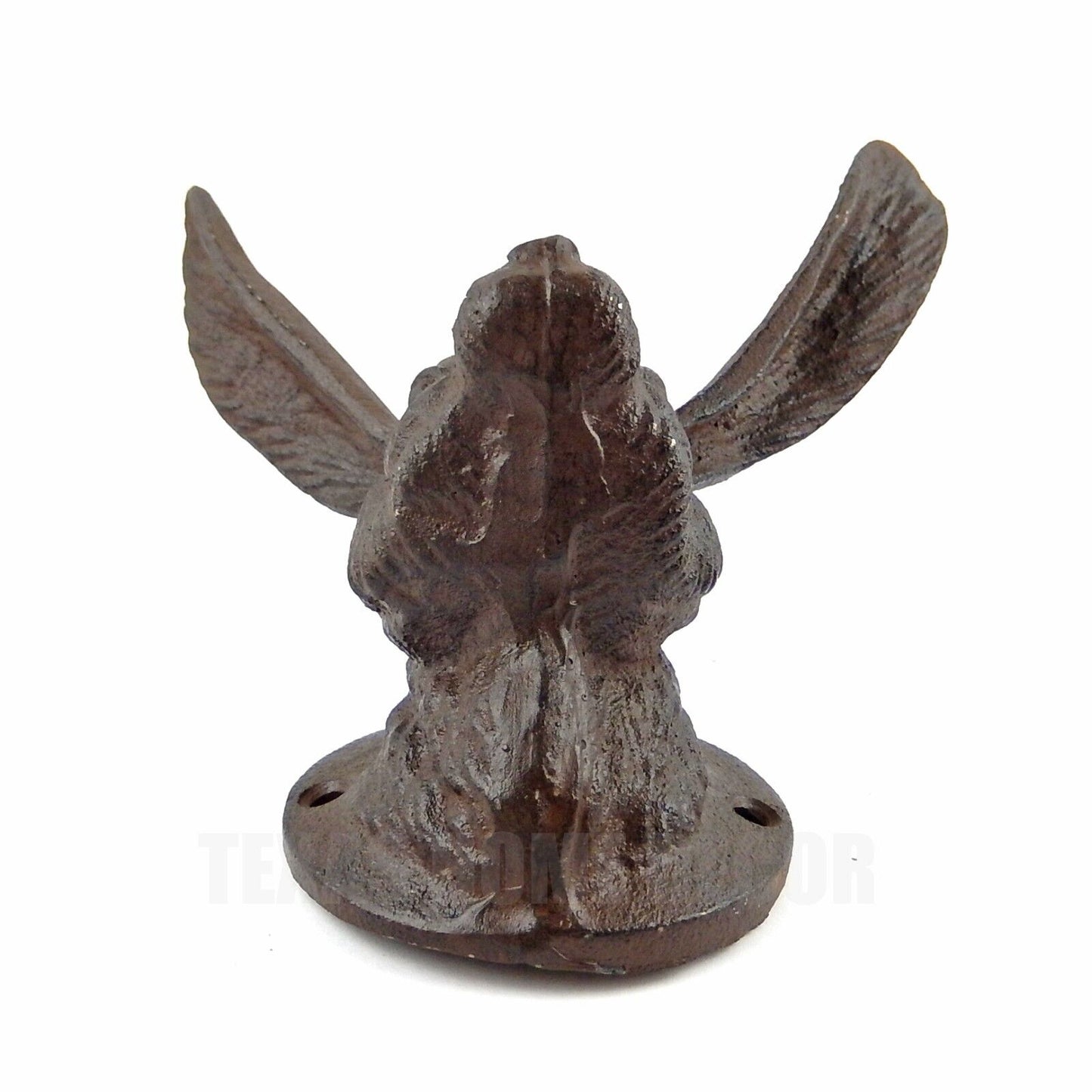 Large Rabbit Bunny Ears Wall Hook Cast Iron Hare Towel Coat Hanger Rustic Brown